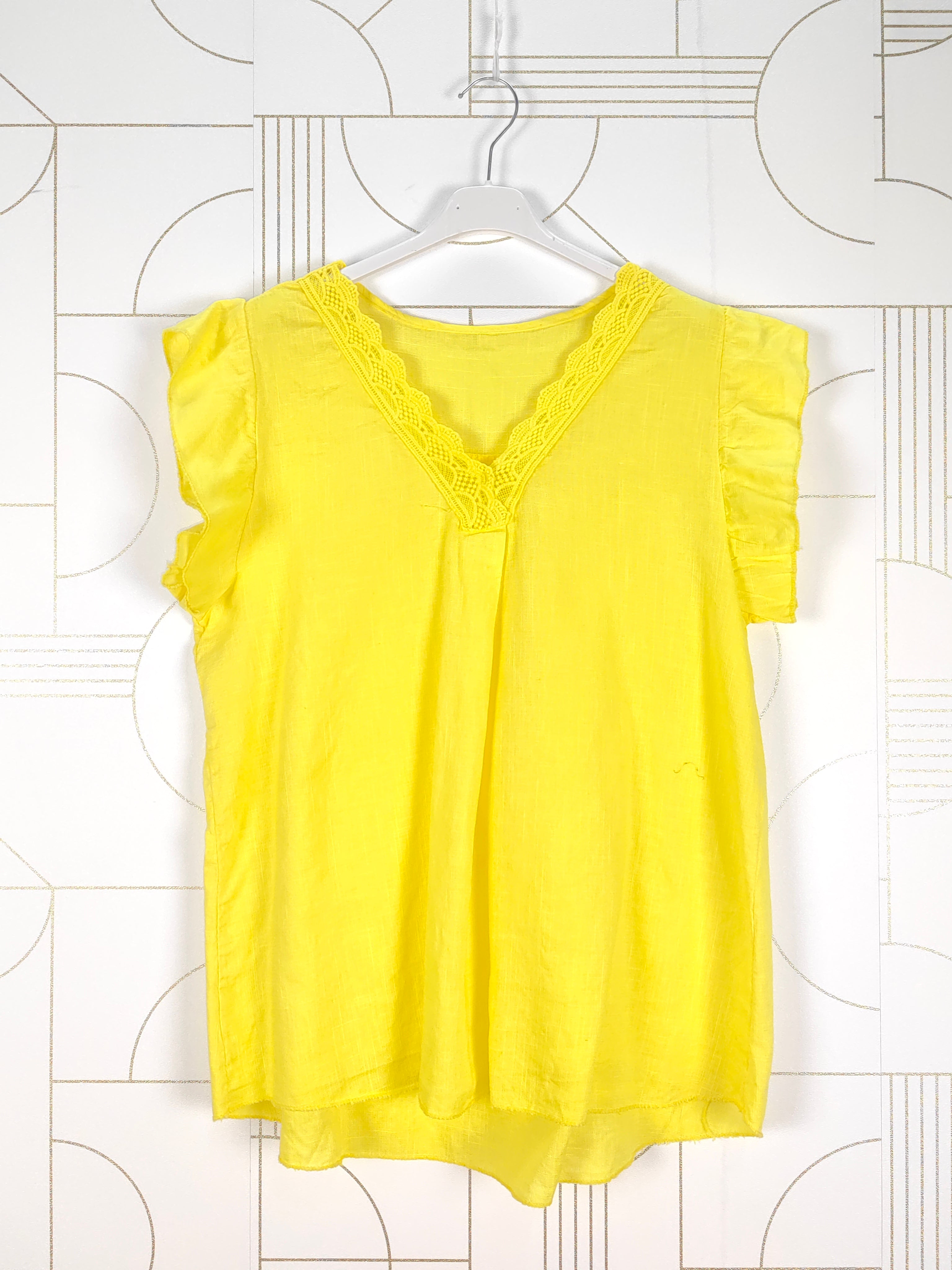 Blouse sans manches à col v (x9)