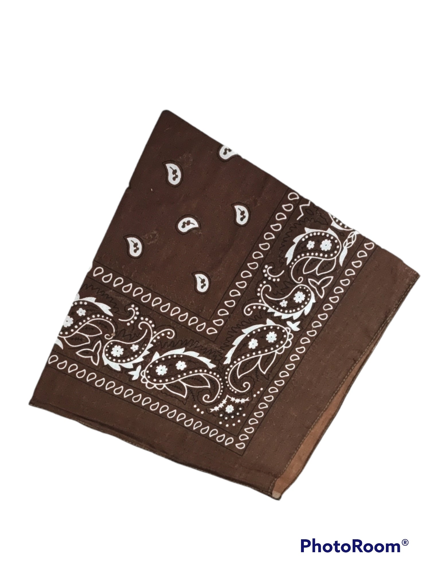 Bandana Carré 100% Coton motif paisley (x12)