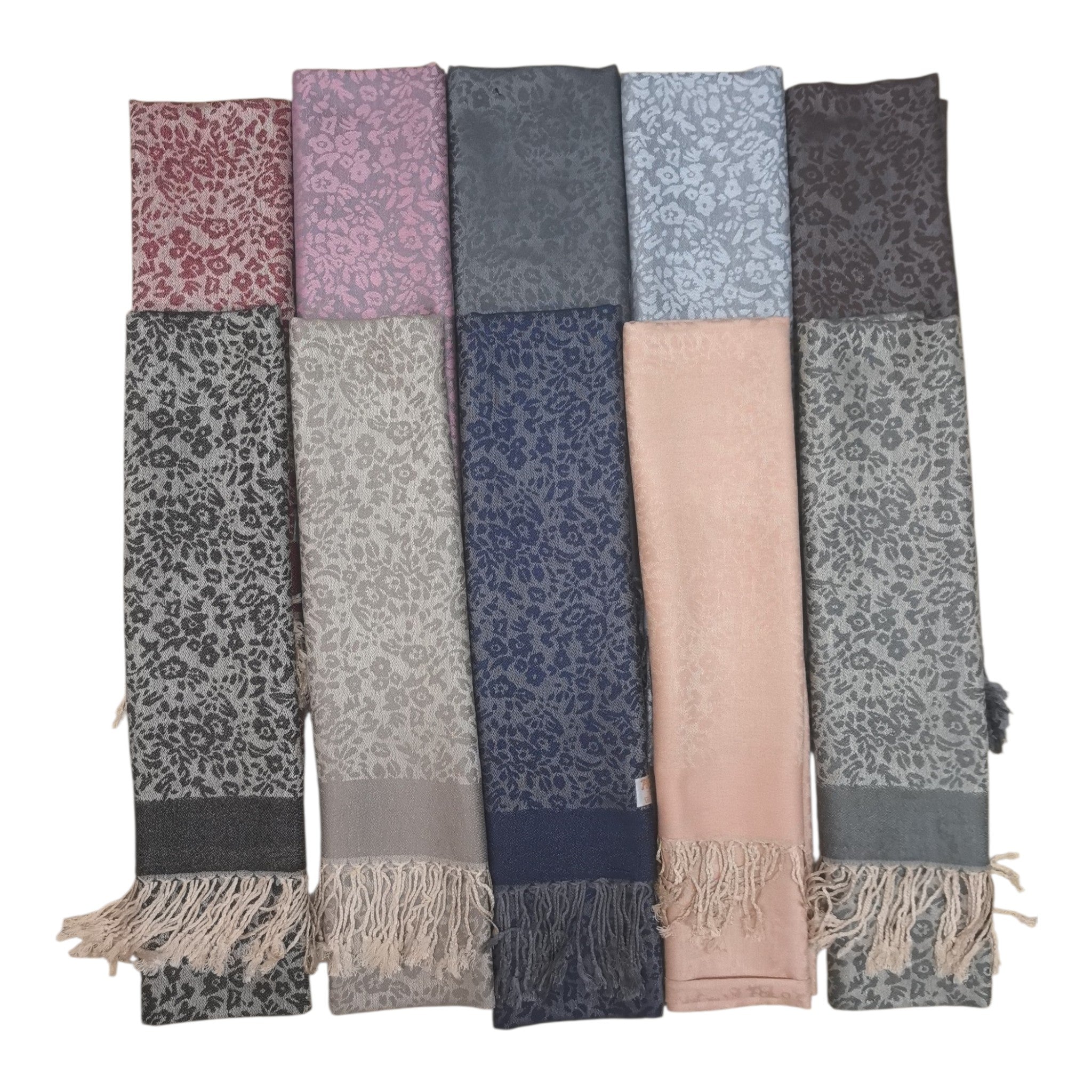 Écharpe femme motif floral PHM-62 (x12)