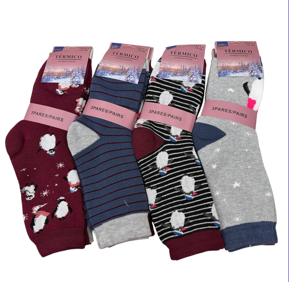 FEMME Chaussettes thermique (x12)