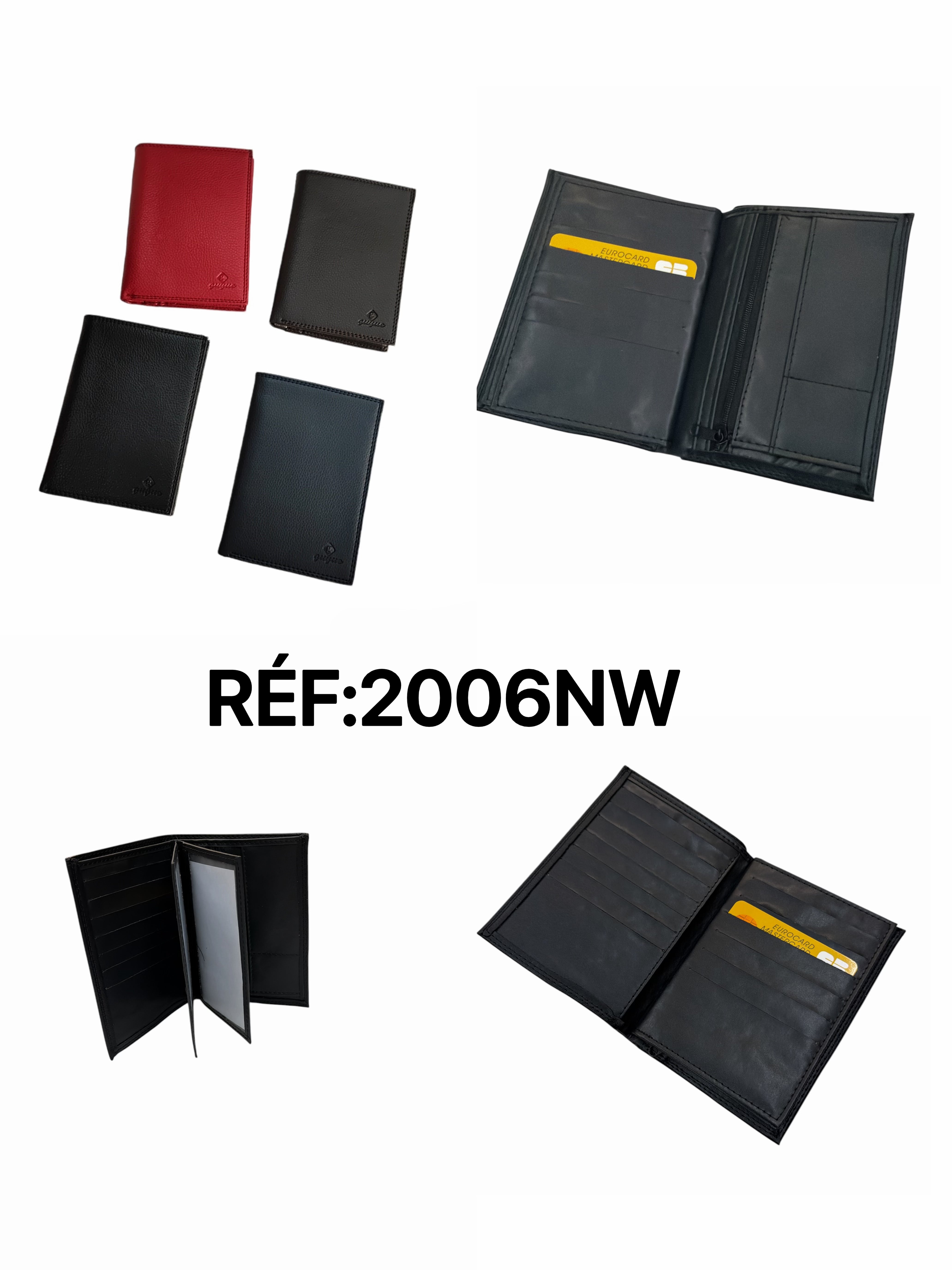 Portefeuille simili-cuir 2 Volets (x12) 10x15