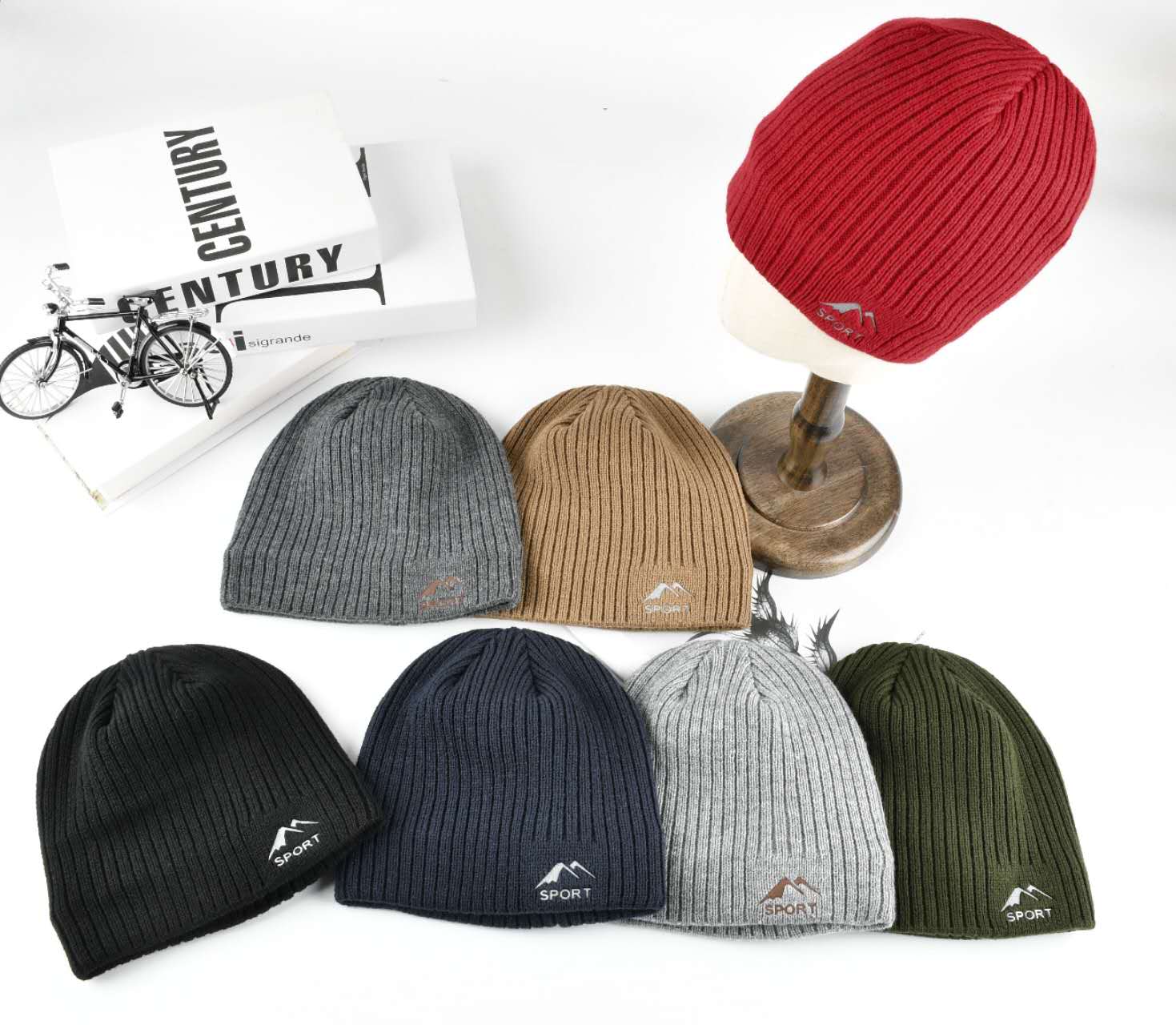 Bonnet tricoté homme hiver (x12)#7