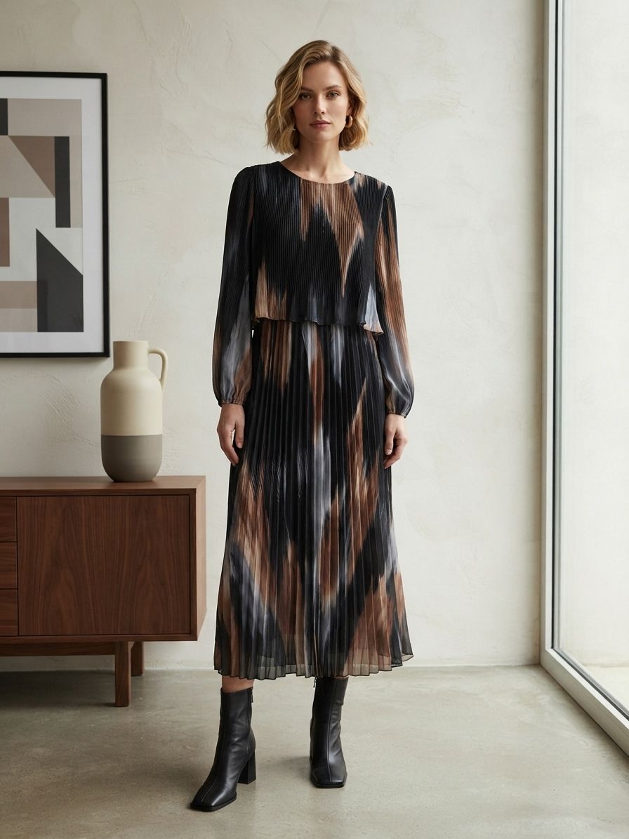 Robe Plissé Imprimée (x3)