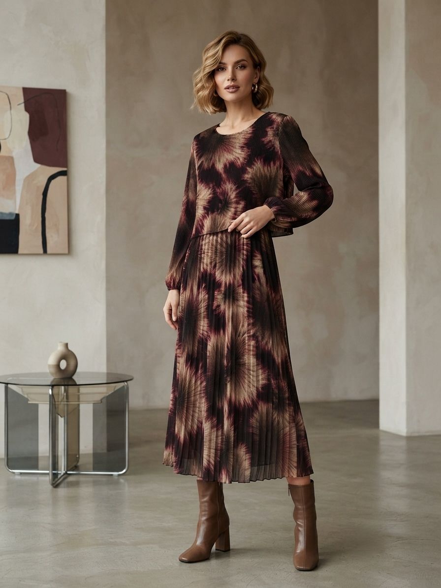 Robe Plissé Imprimée (x3)