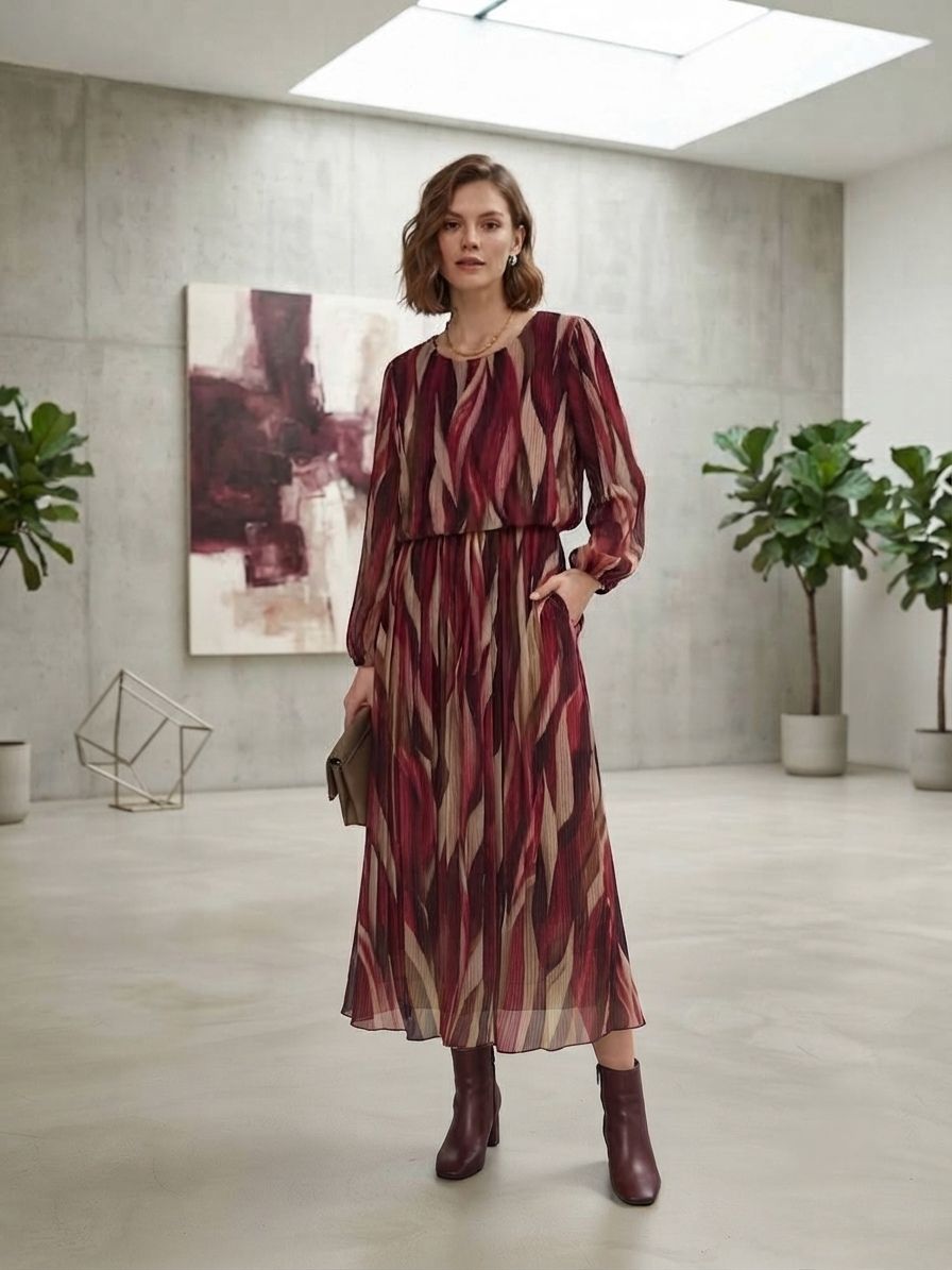 Robe Plissé Imprimée (x3)