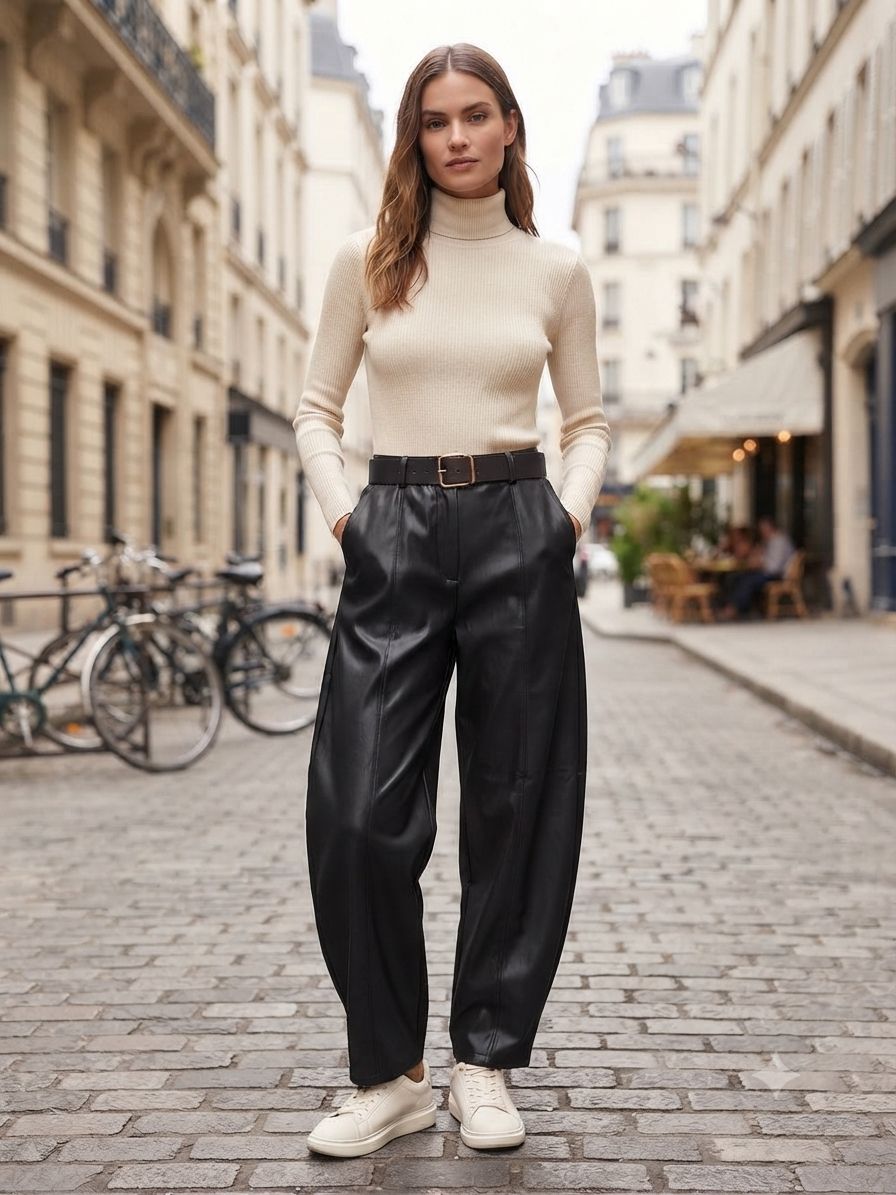 Pantalon Ballon En Similicuir (x6)
