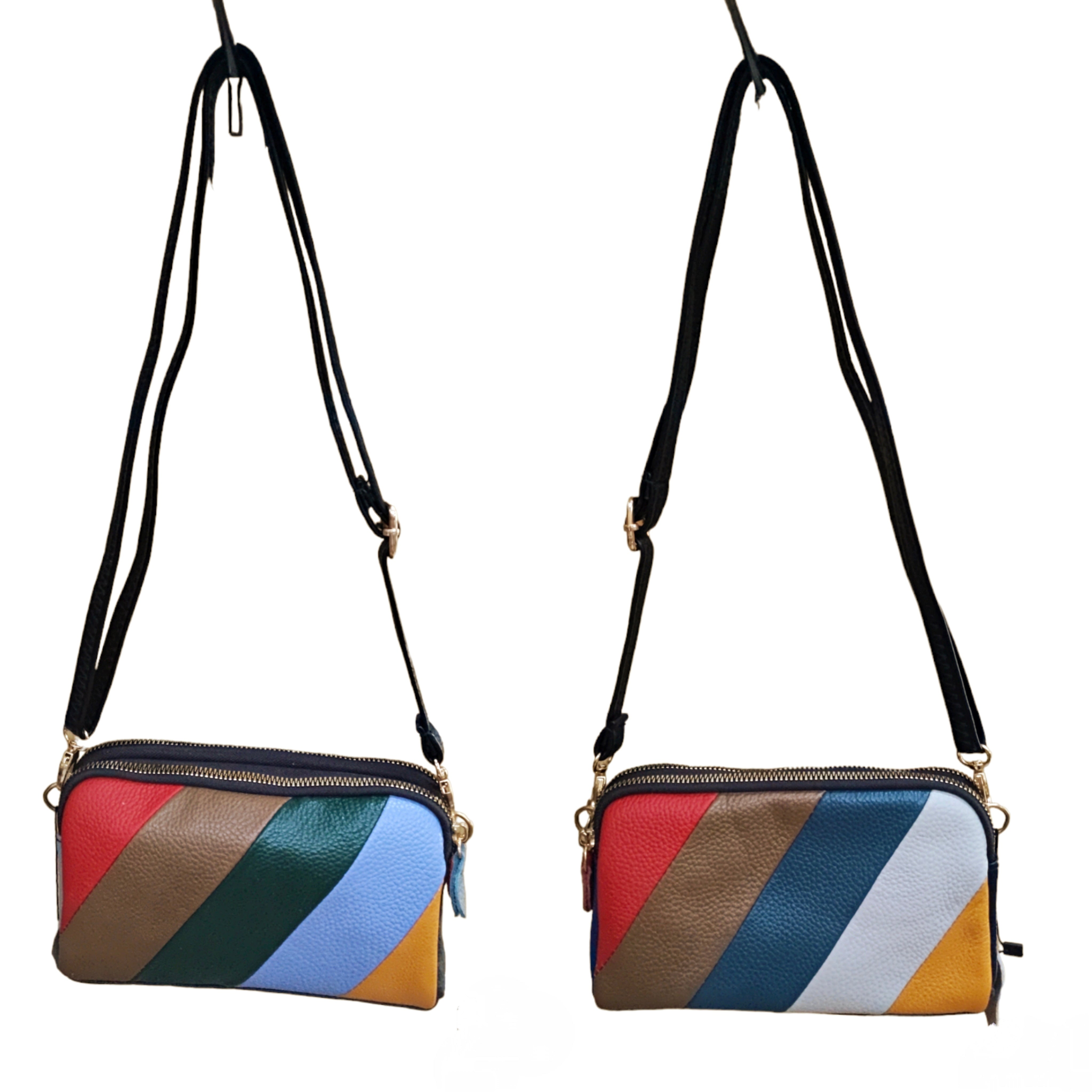 Sac porte monnaie- Cuir véritable couleur dégradé (X6)