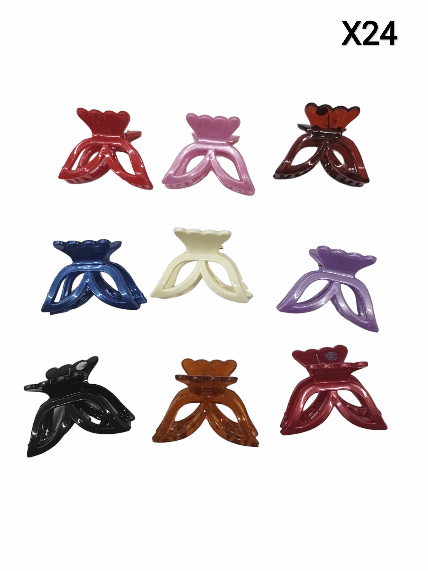 Petites pinces forme papillon (x24)