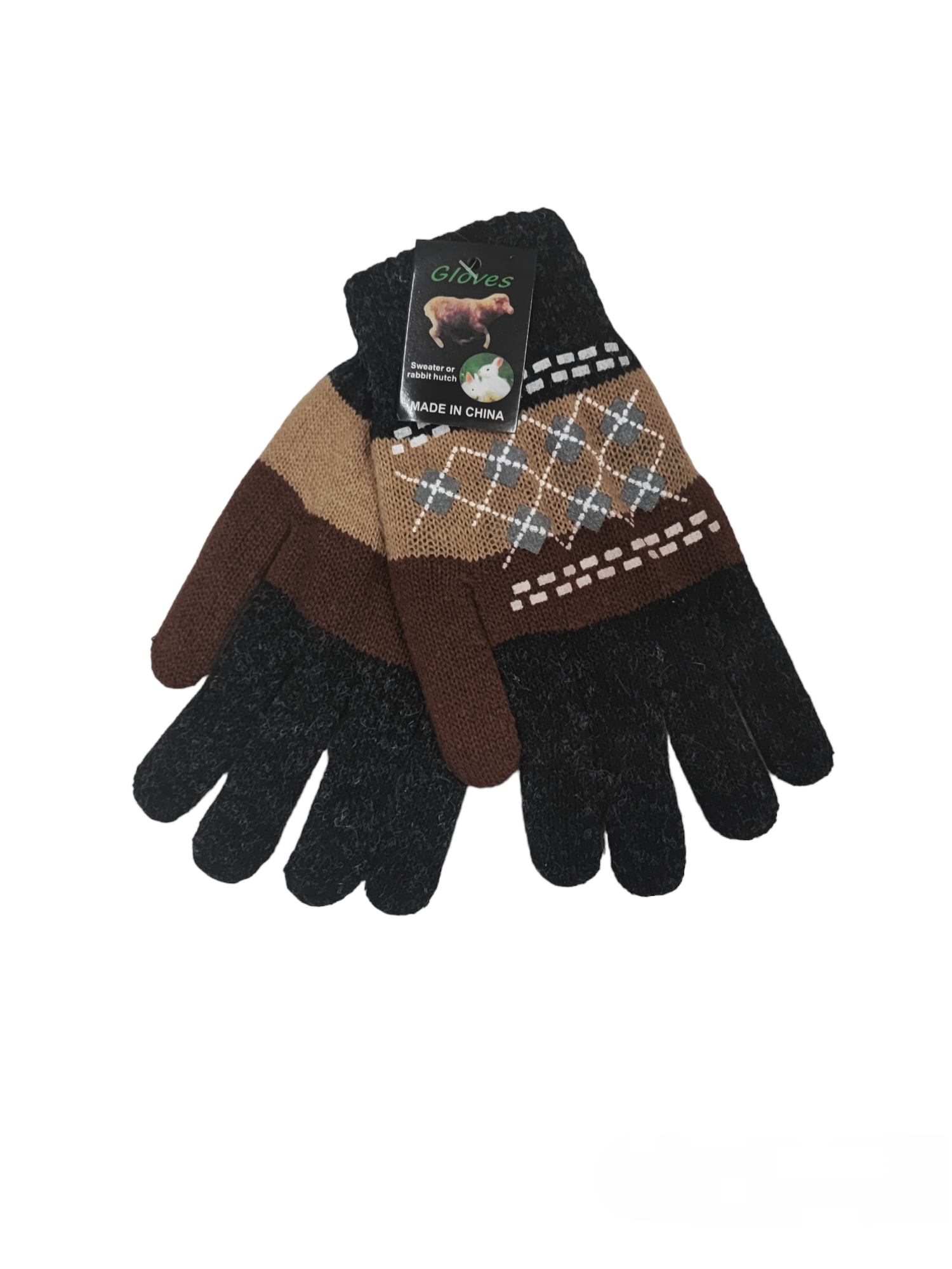 Gants brossés double épaisseur pour hommes (x12)