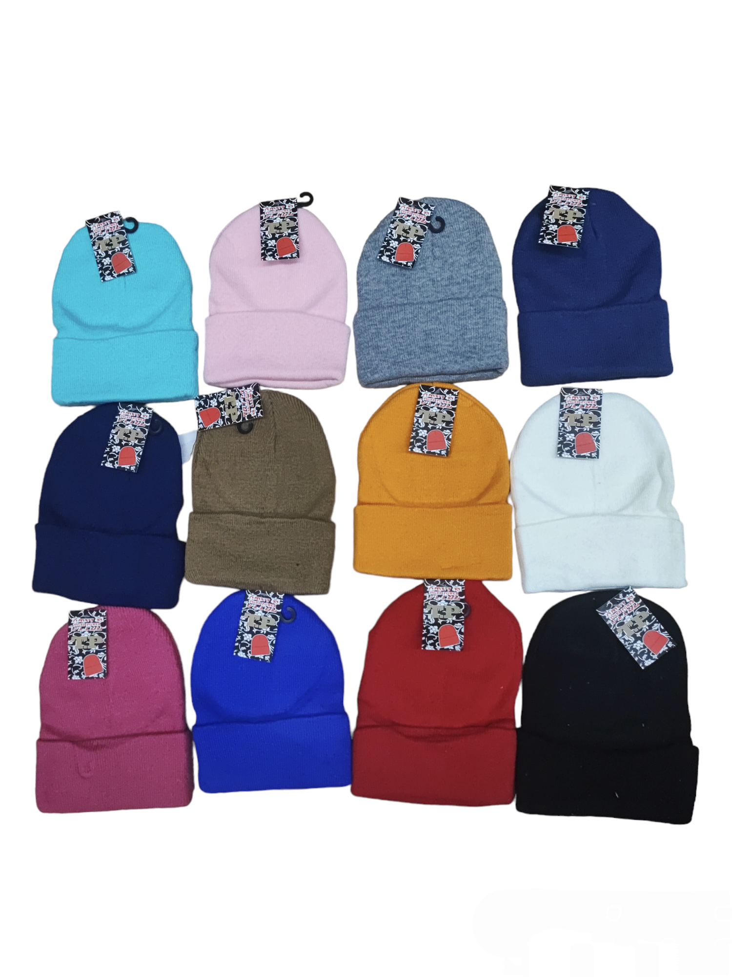 Bonnet tricot simple enfants (x12)#E4