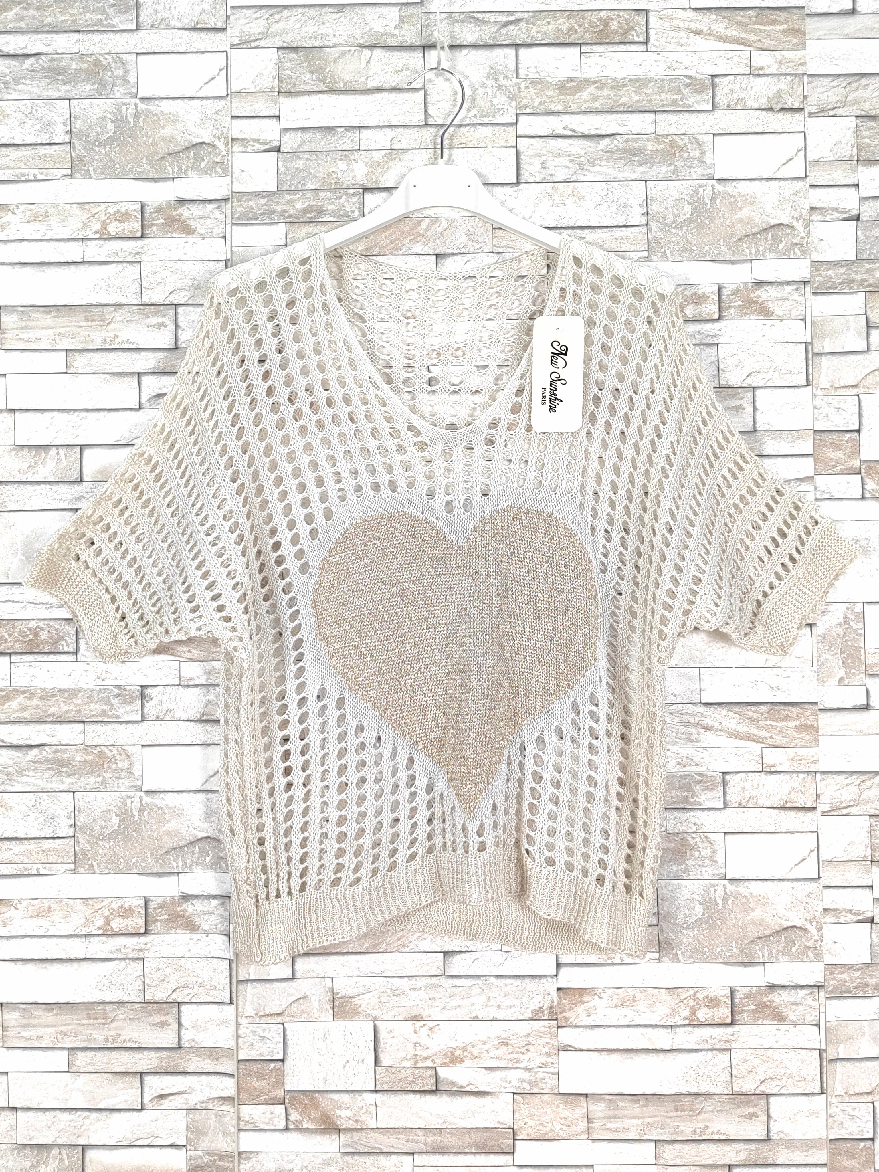 Top crochet coeur (x9)
