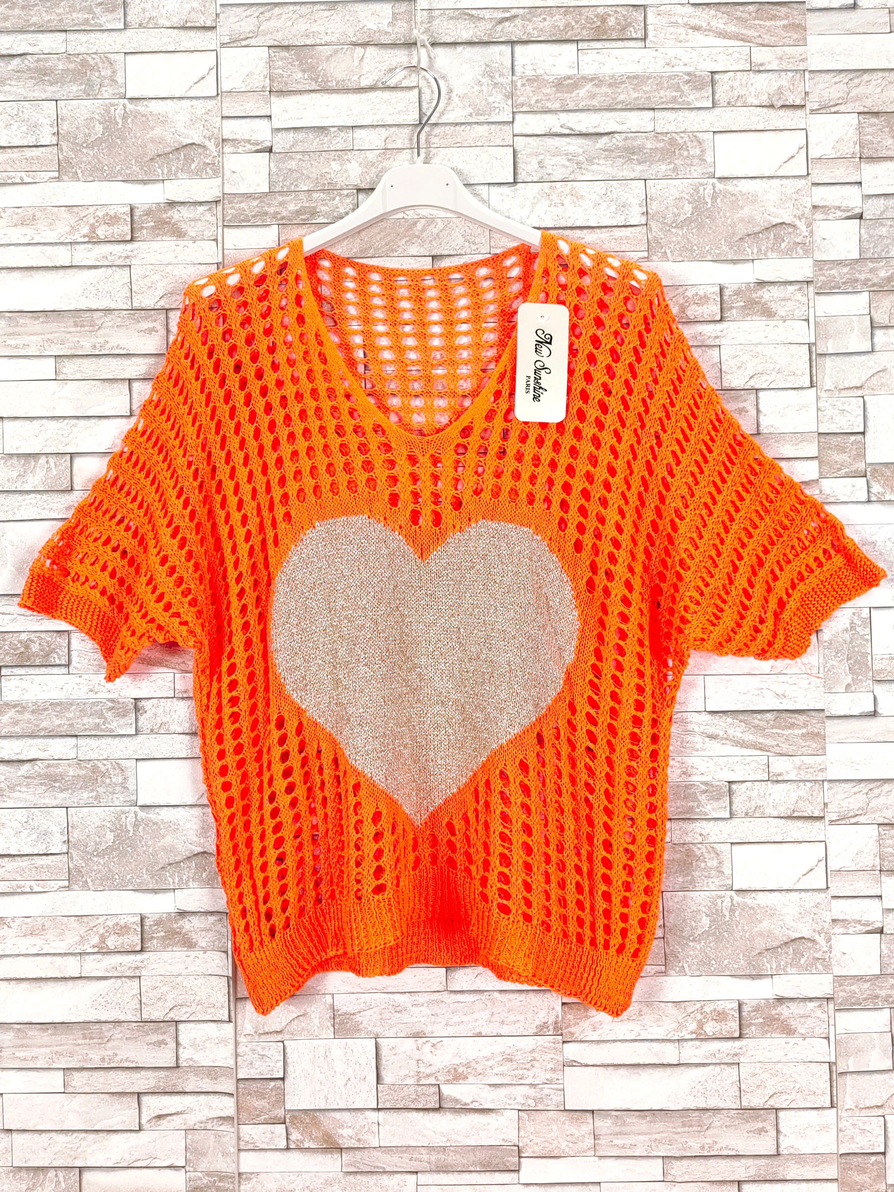 Top crochet coeur (x9)