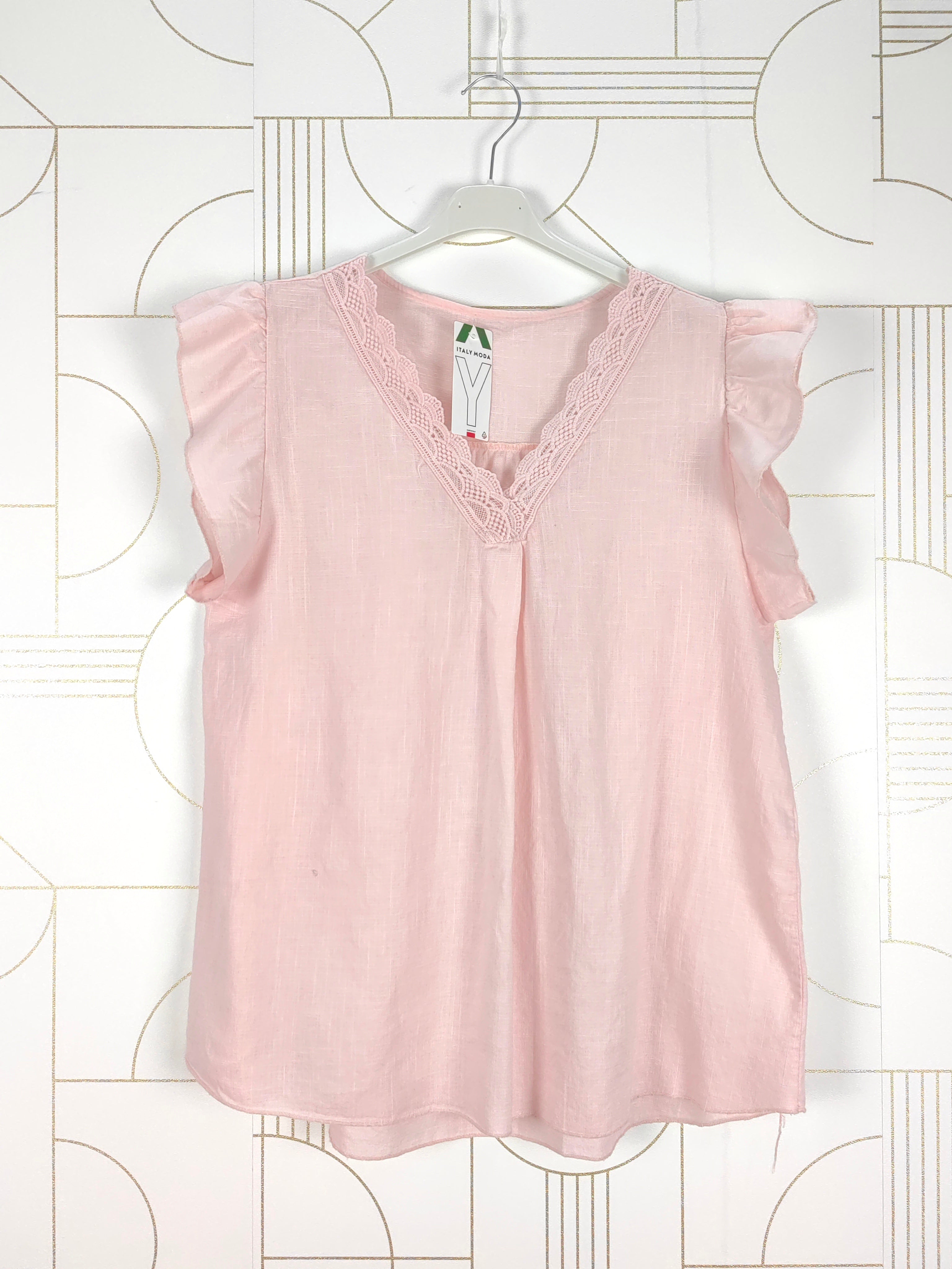 Blouse sans manches à col v (x9)