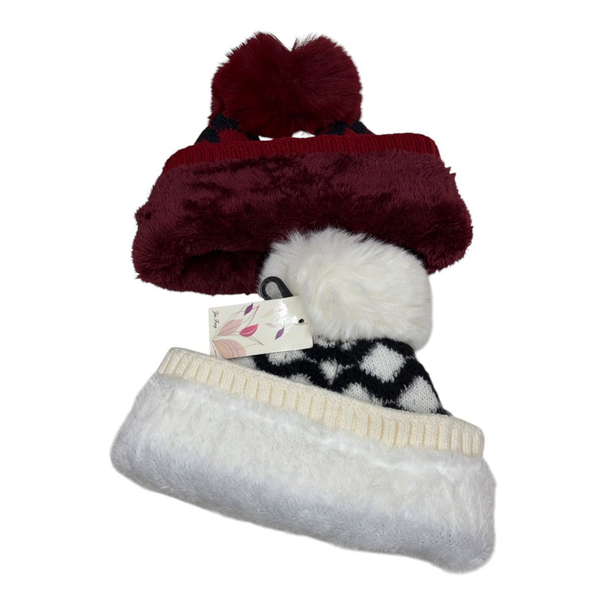 Bonnet Femme fourré pompon (x12) #5