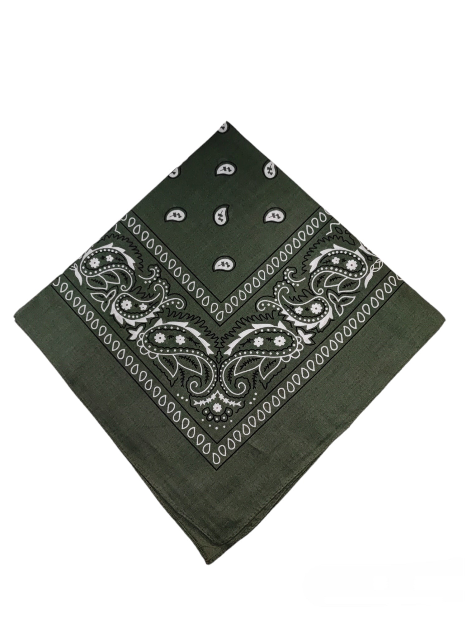 Bandana Carré 100% Coton motif paisley (x12)