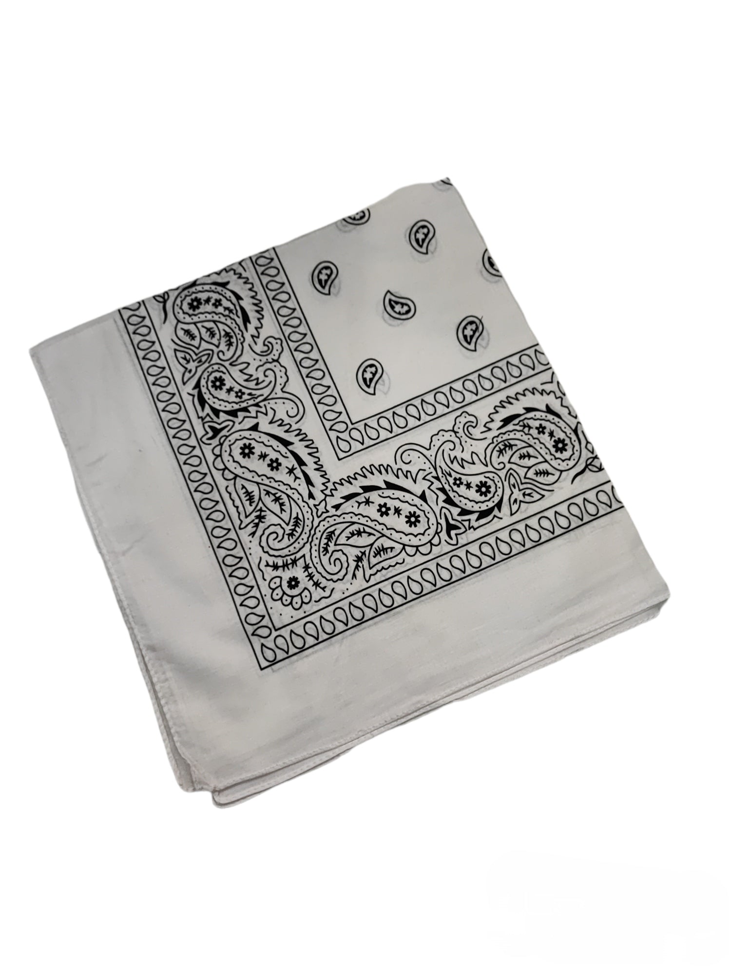 Bandana Carré 100% Coton motif paisley (x12)