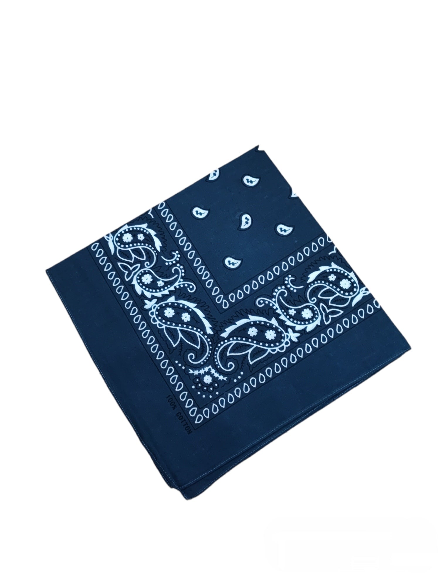 Bandana Carré 100% Coton motif paisley (x12)