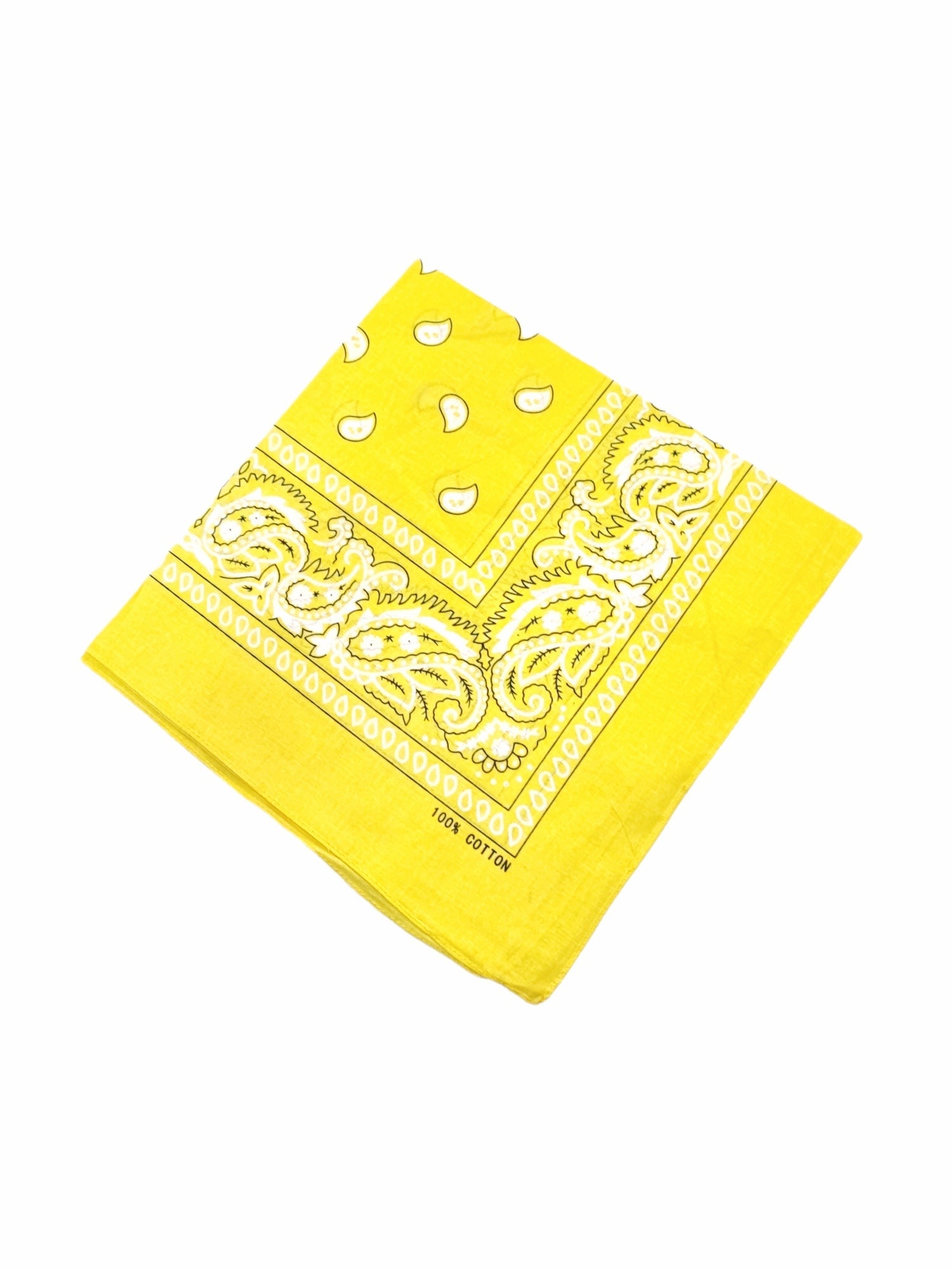 Bandana Carré 100% Coton motif paisley (x12)