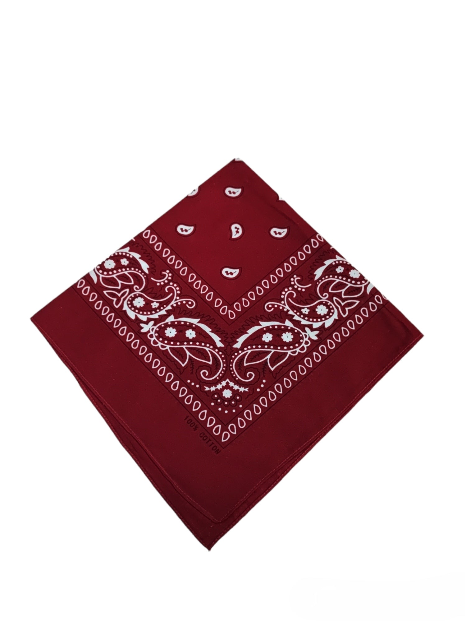 Bandana Carré 100% Coton motif paisley (x12)