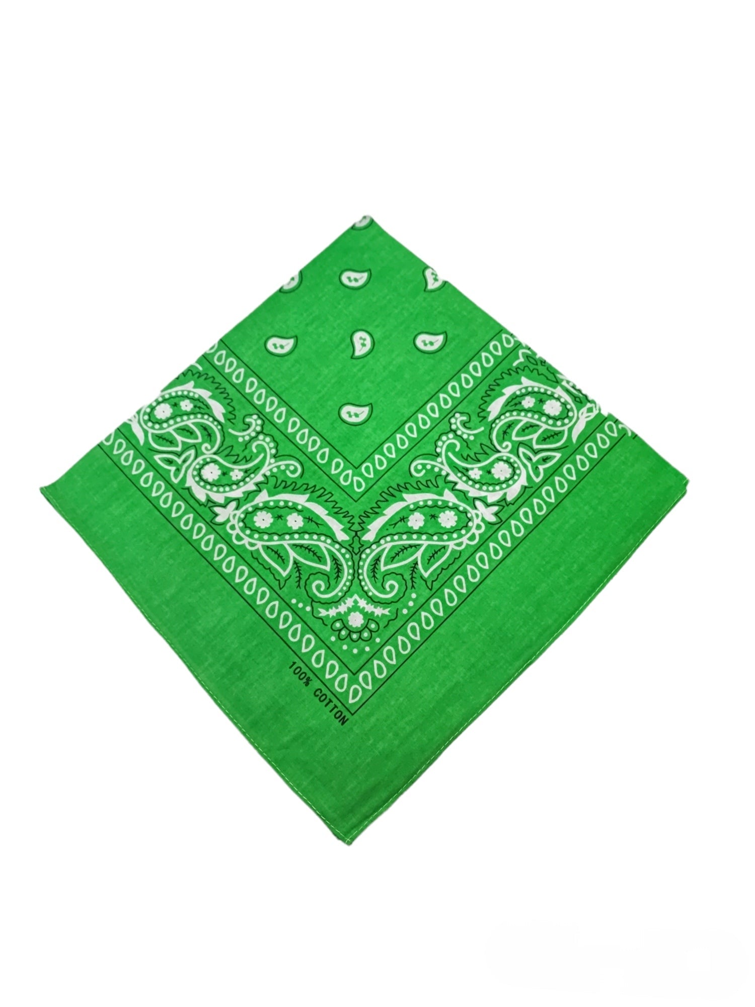 Bandana Carré 100% Coton motif paisley (x12)