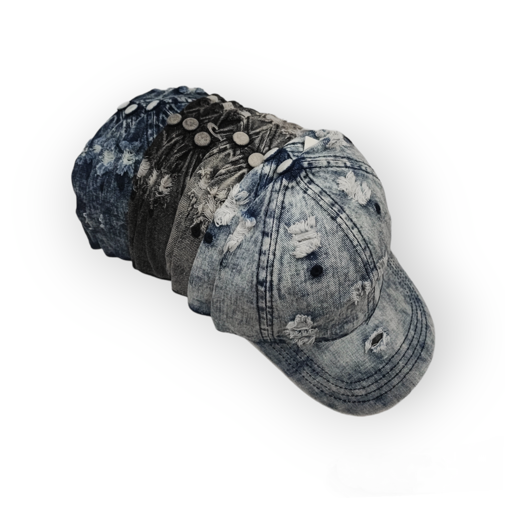 Casquettes jean (x12)