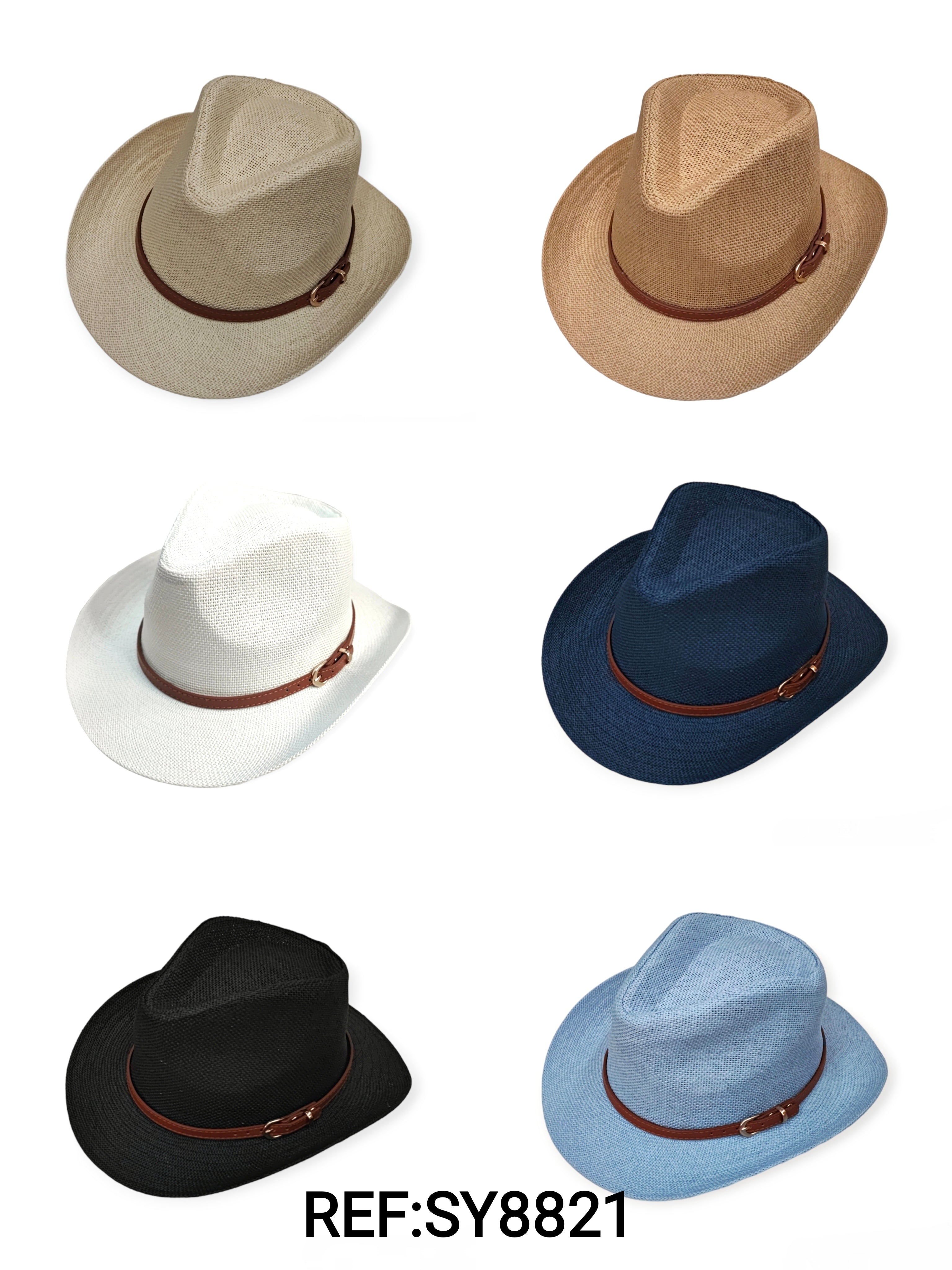 Chapeau de cowboy avec ceinture(x12)