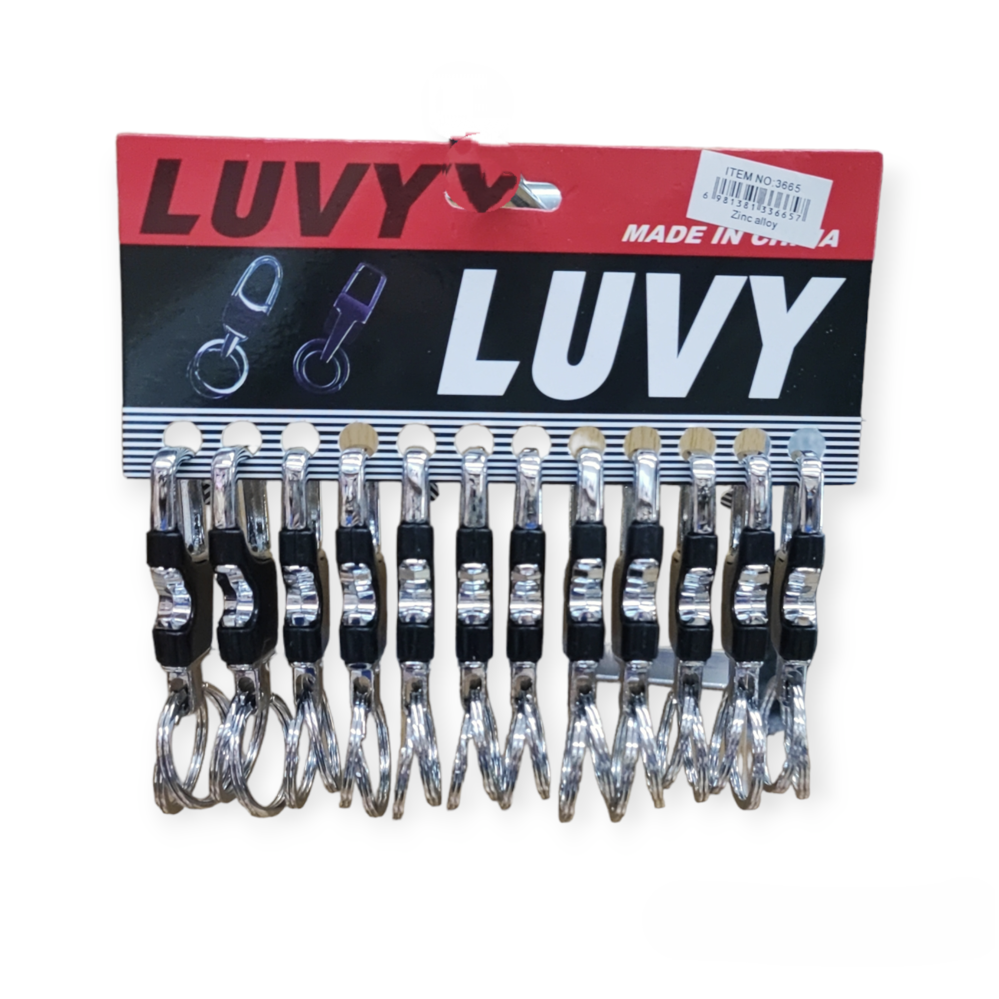 Porte-clés mousqueton (x12)