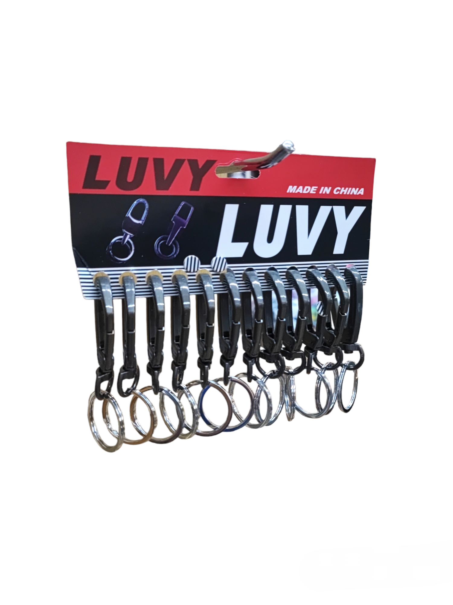 Porte-clés mousqueton (x12)