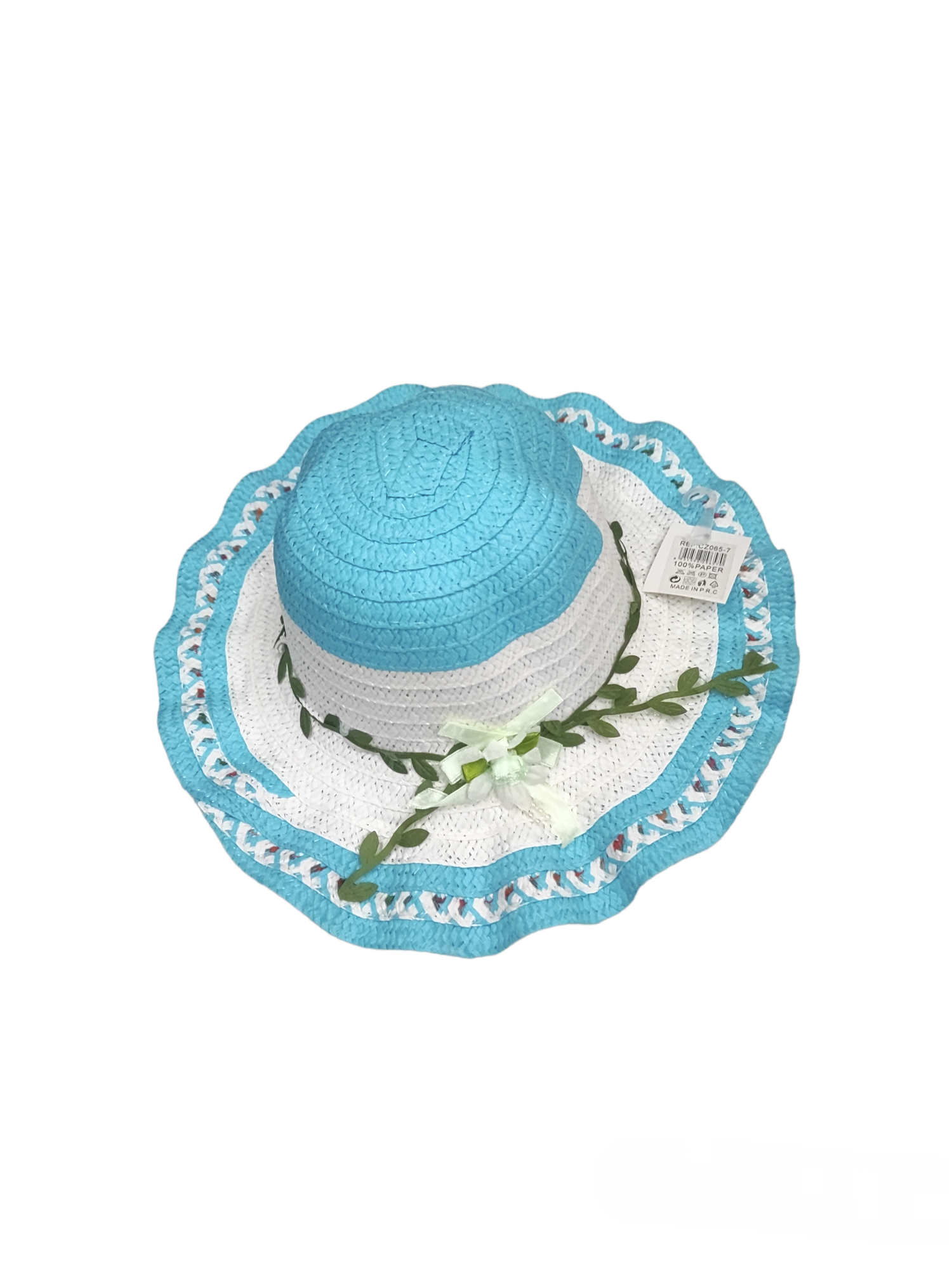 Chapeaux enfant motif fleurs (x12)