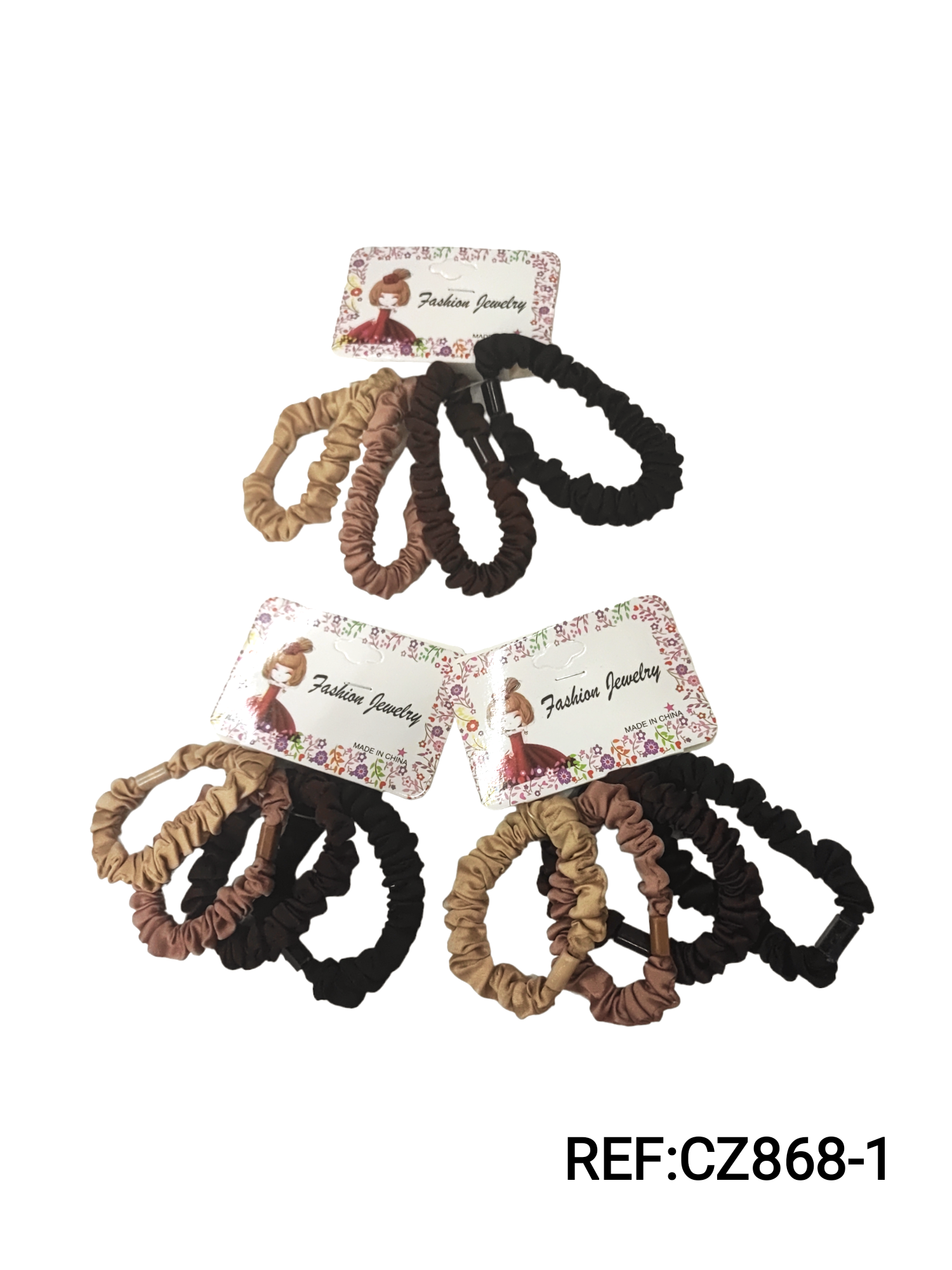 Chouchou Scrunchie  élastique froufrou   (x12)#1