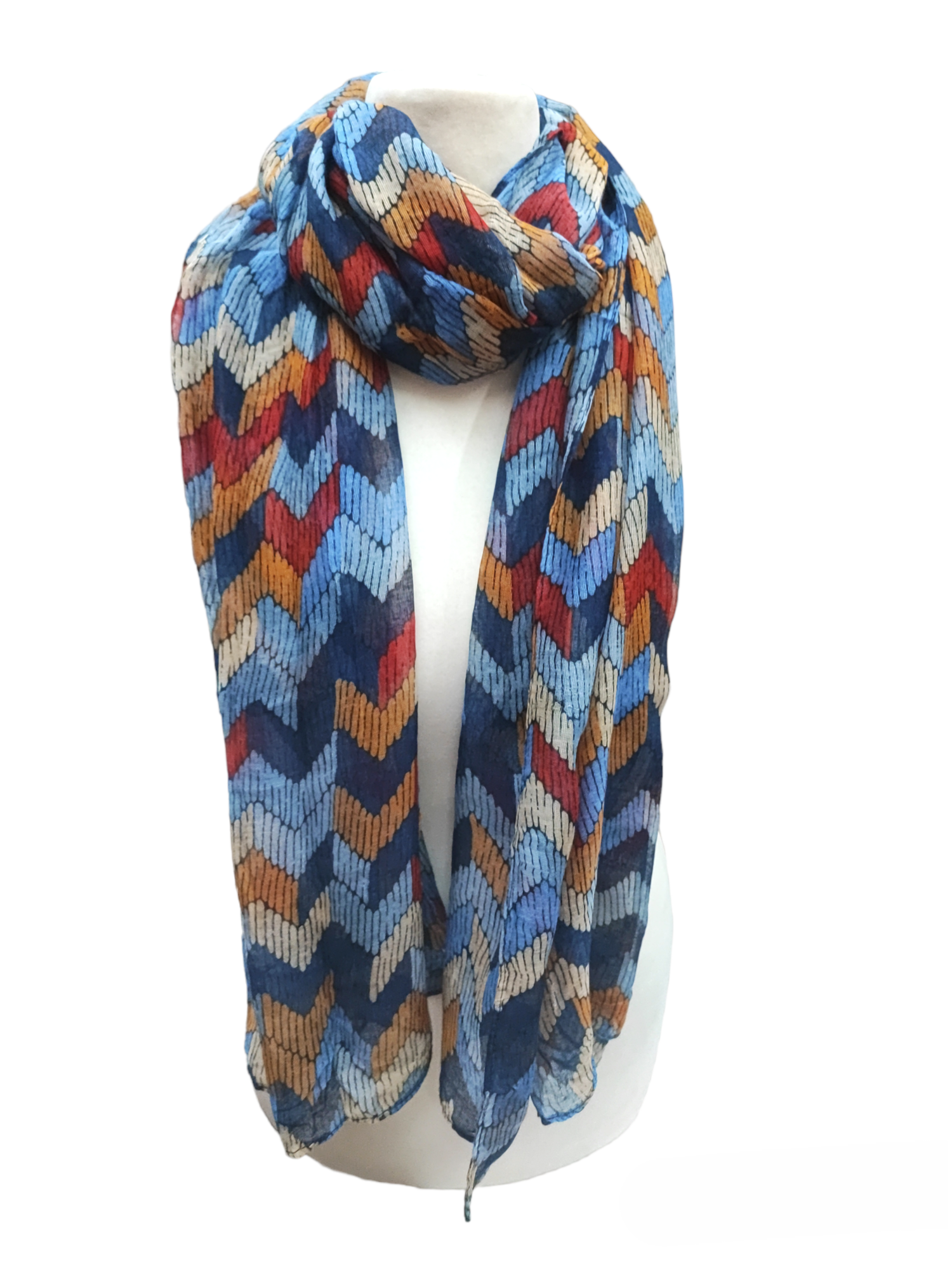 Foulard imprime petite vague 
(x12)#17