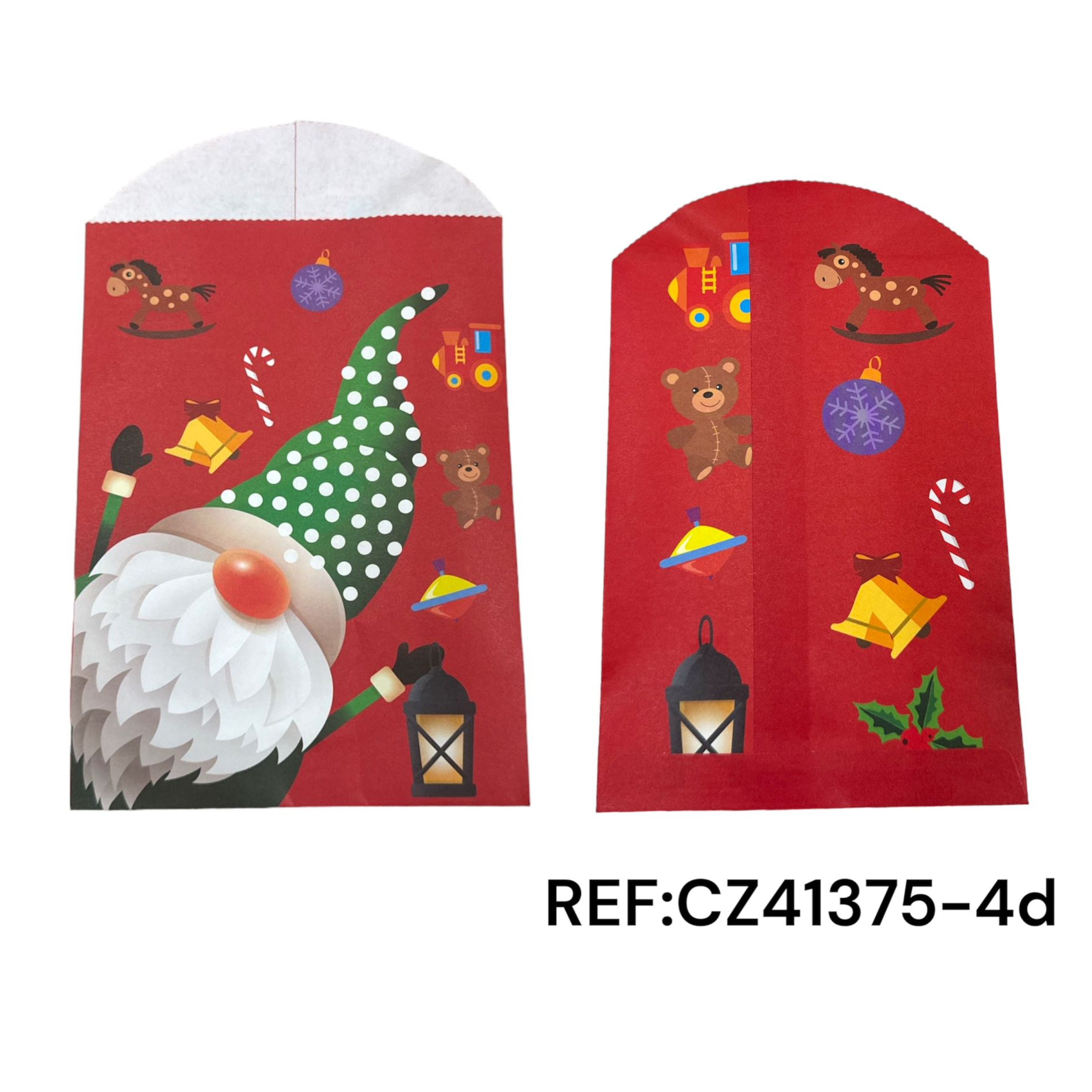 LOT DE 10x12-Sacs papier emballage Noël /12x19cm