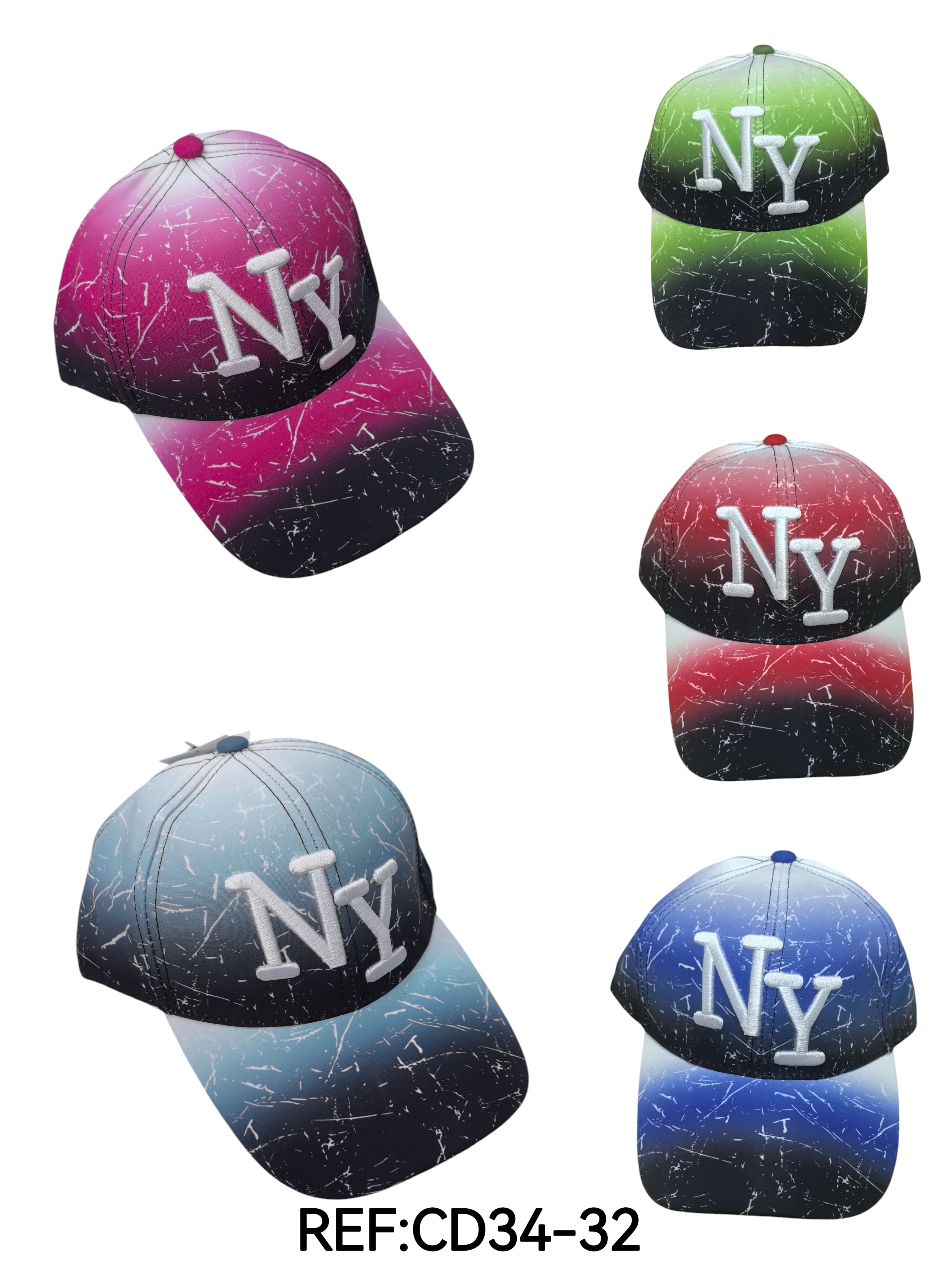 Casquette Ajustée Style Y2K New York - Noir Et Multicolore - Streetwear (Neuve Avec étiquettes)