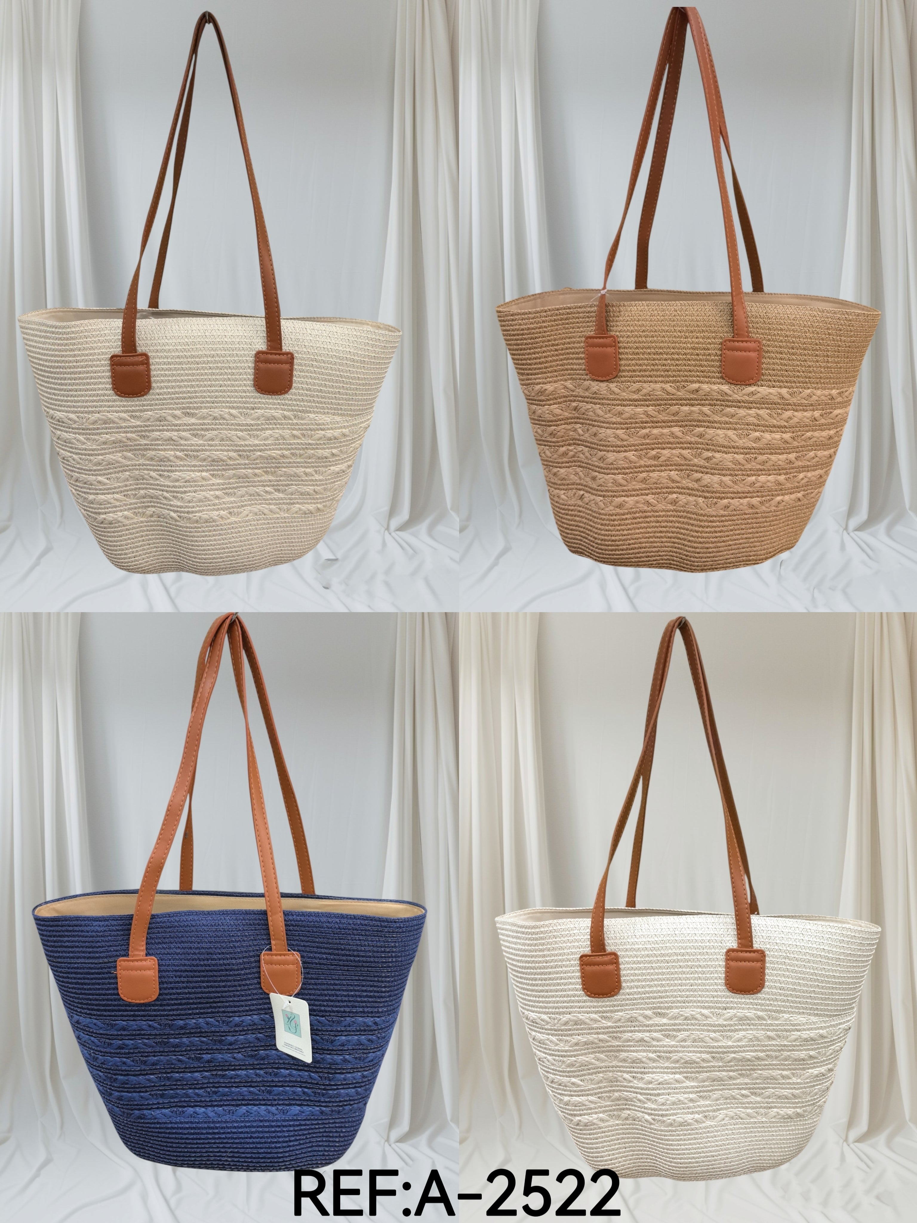 Sac cabas paille  (x6)