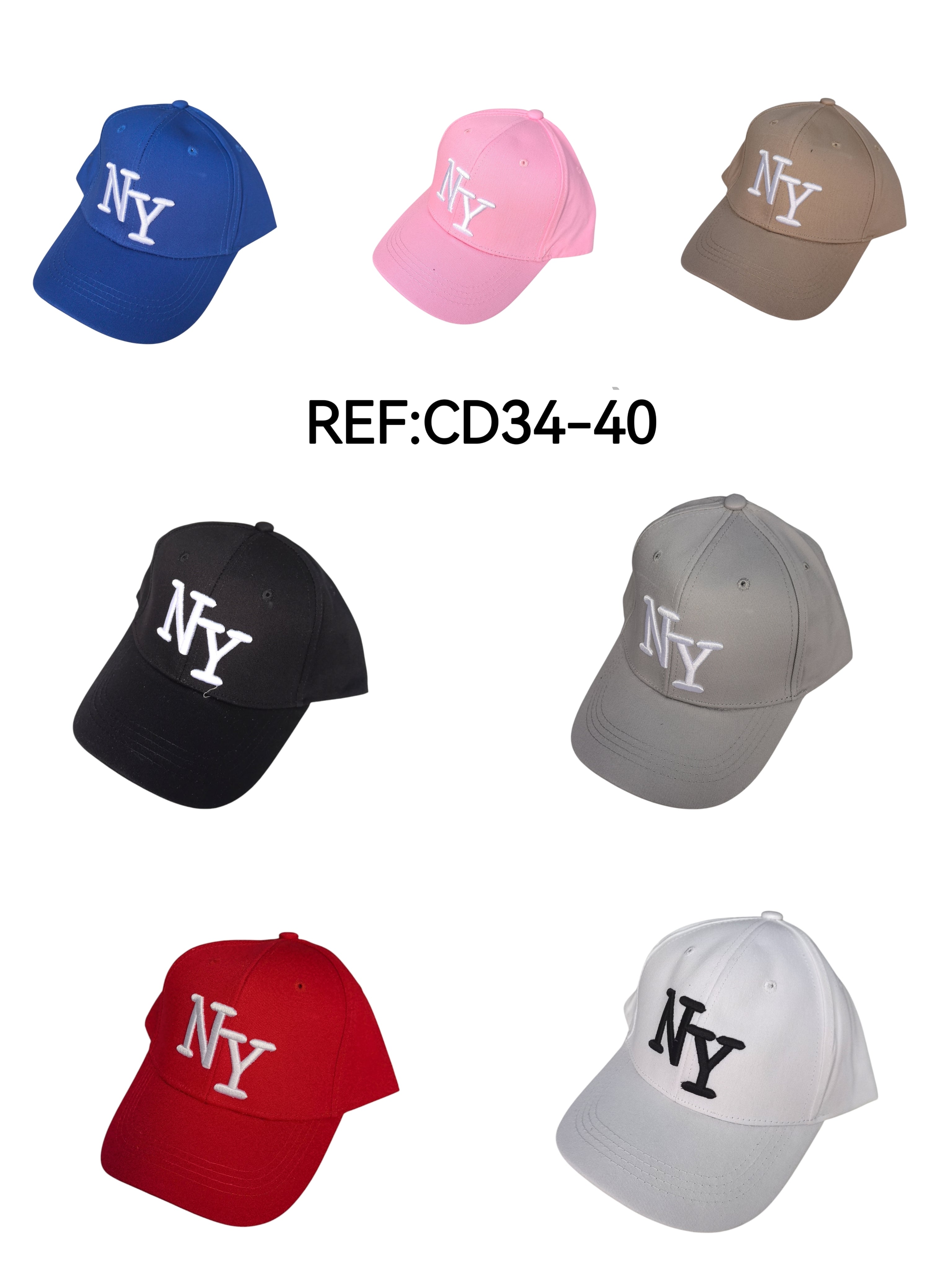 Casquettesunie taille enfant motif NY (x12) #40