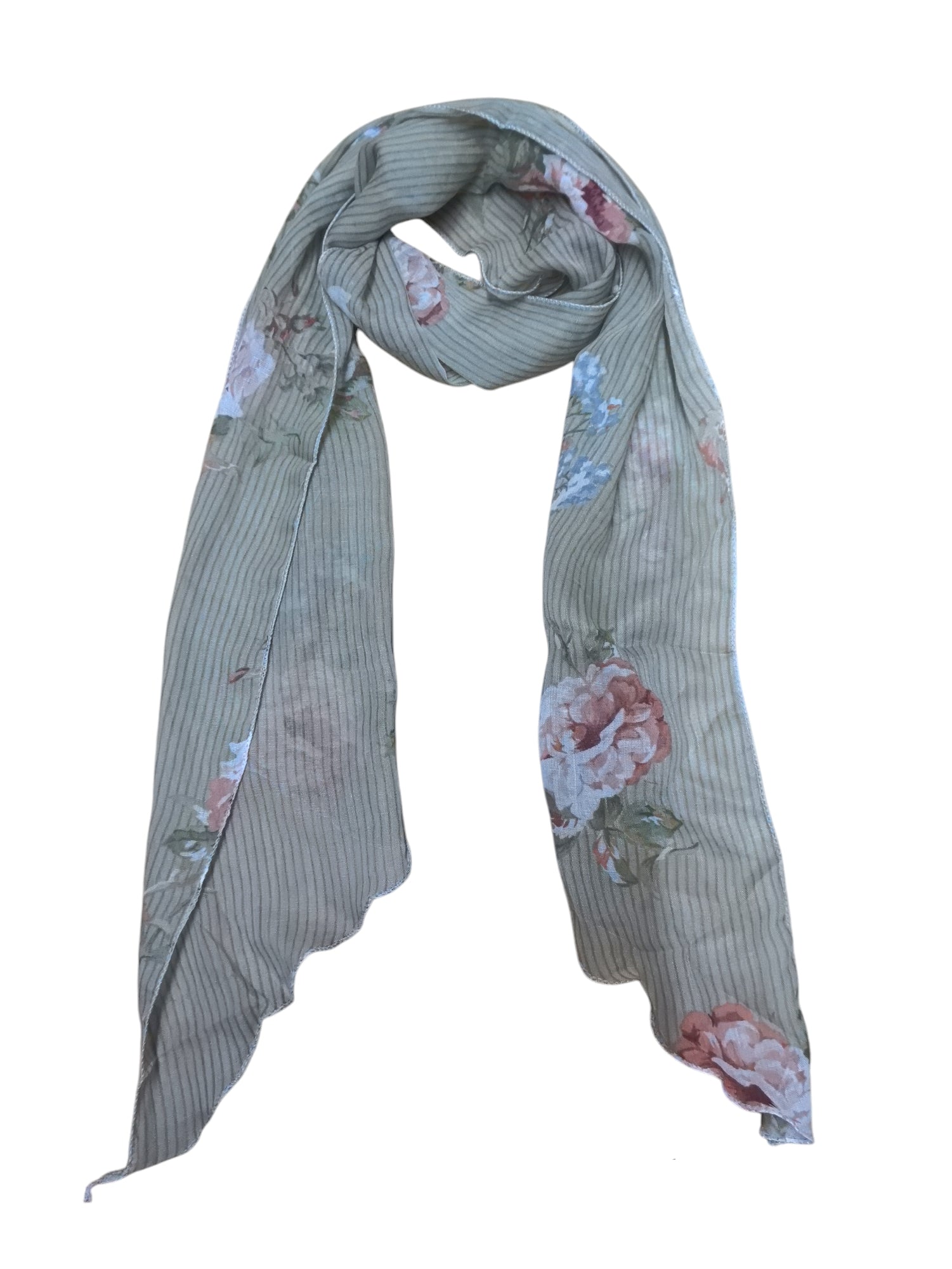 Foulard motif fleur (x12)