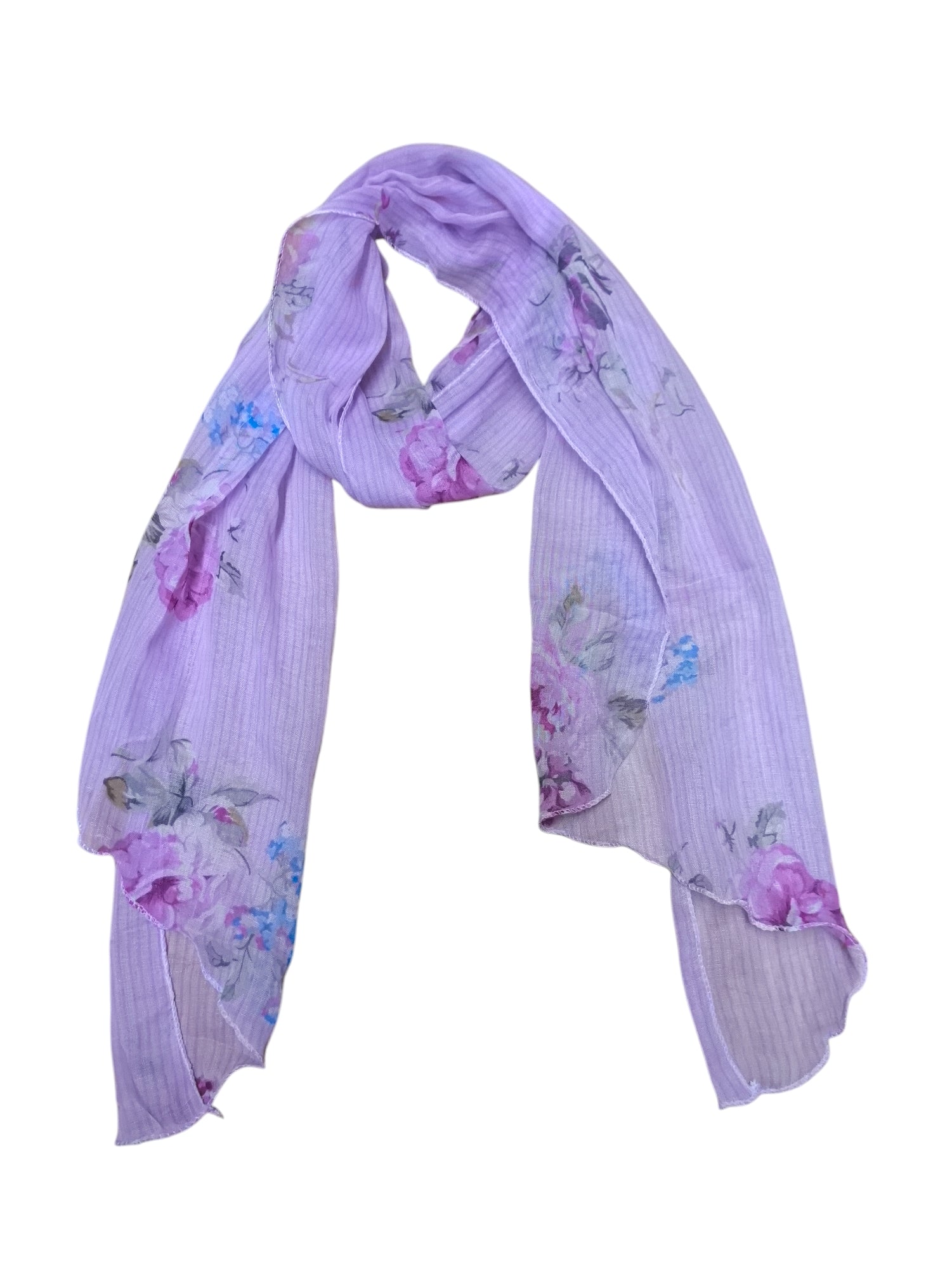 Foulard motif fleur (x12)