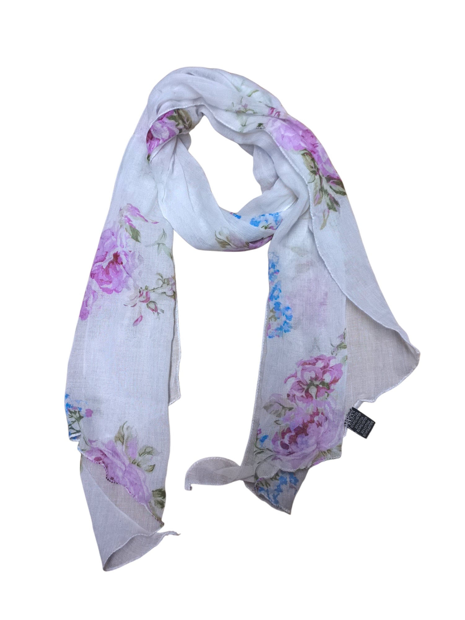 Foulard motif fleur (x12)