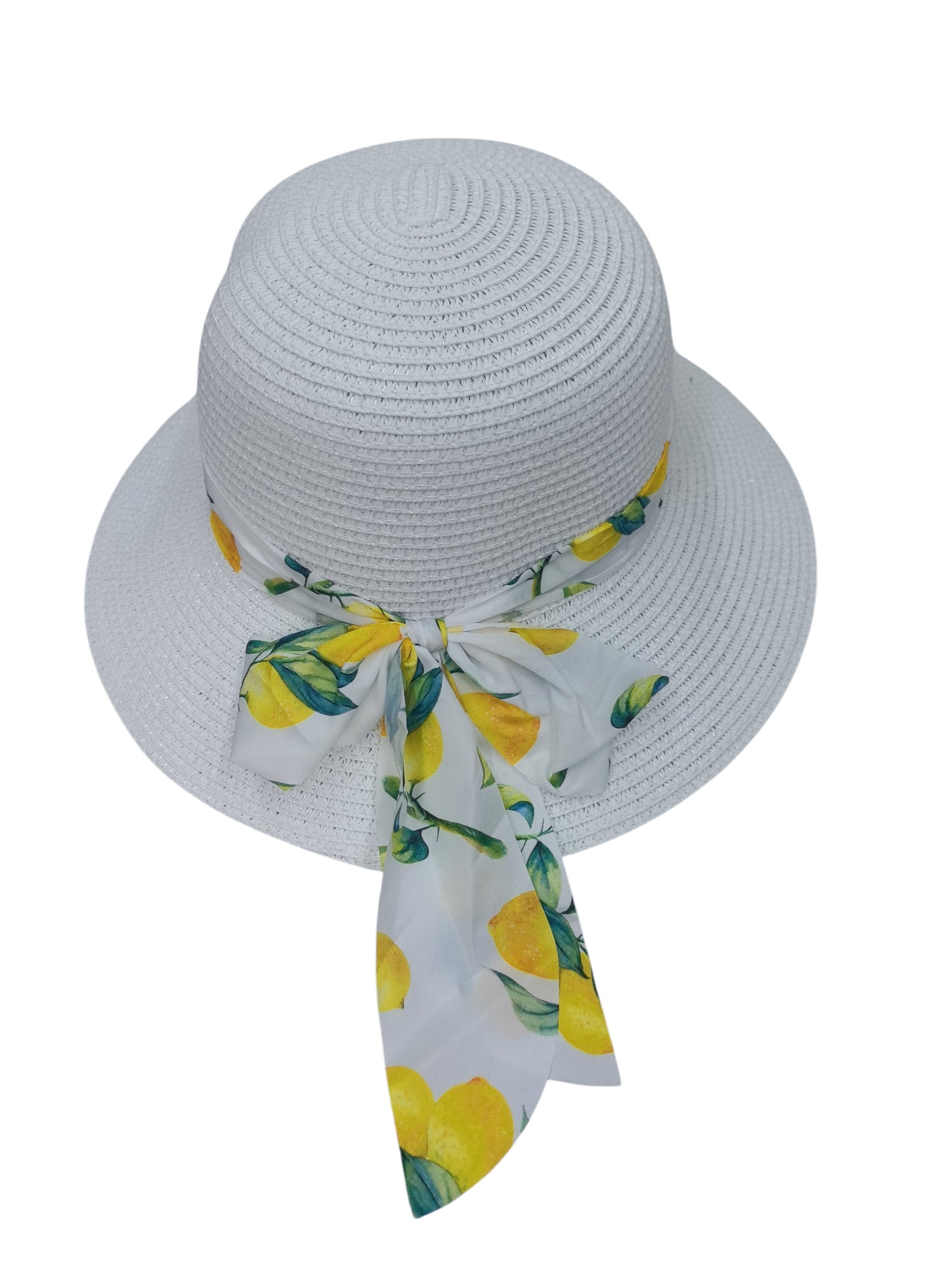 Chapeau capeline ruban citron(x12)#03
