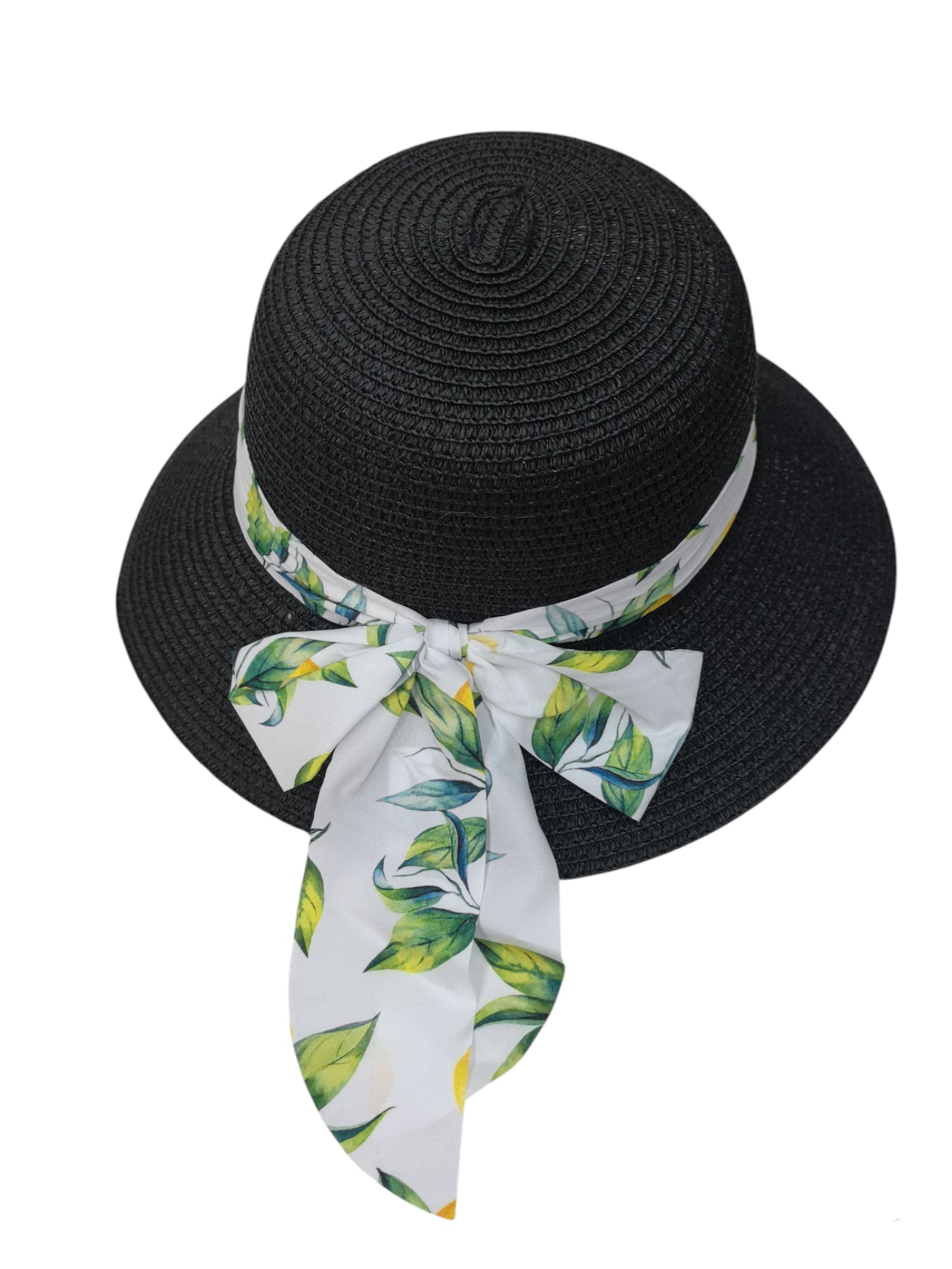 Chapeau capeline ruban citron(x12)#03