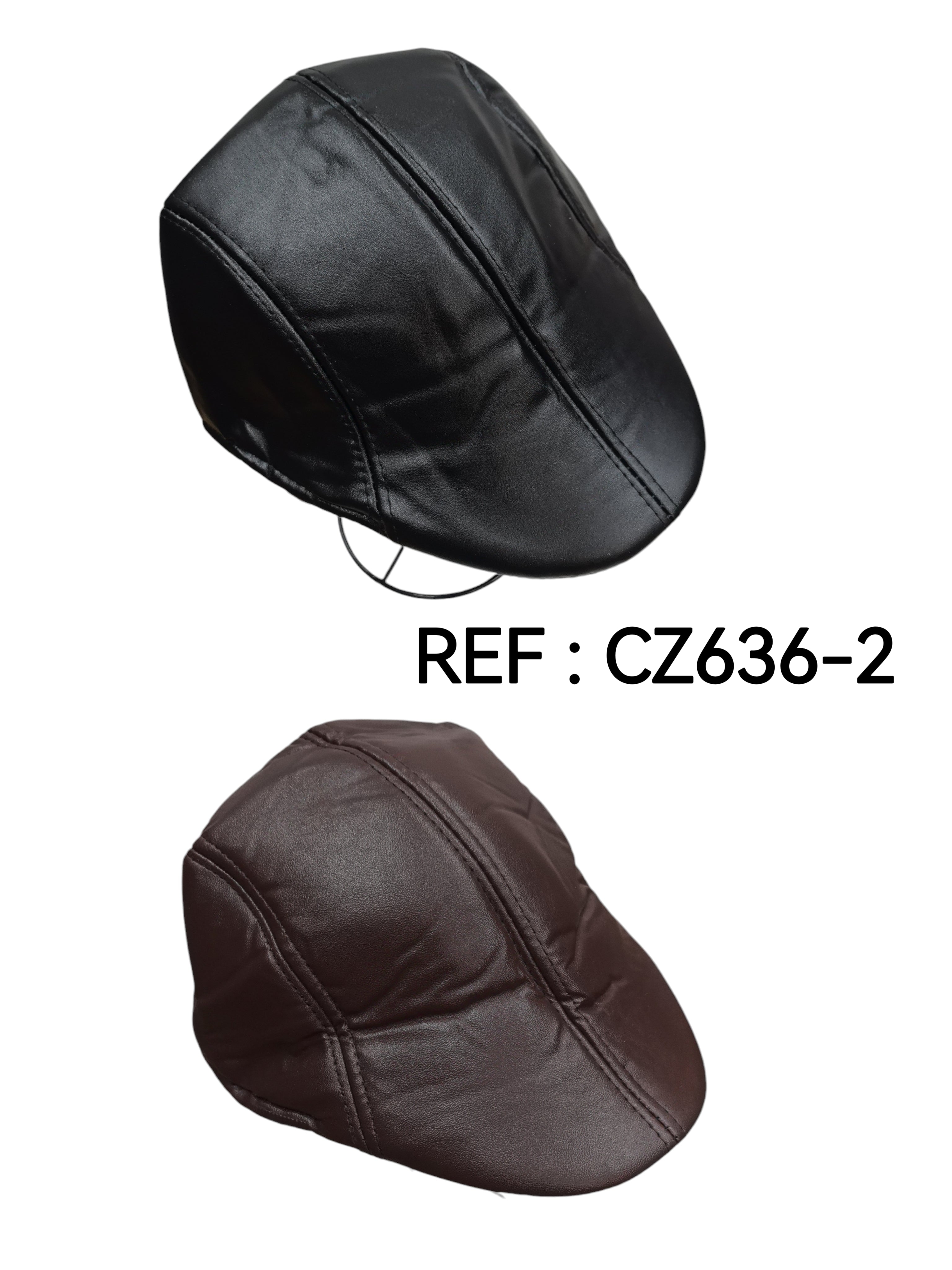 Béret homme simili-cuir (x12) #2
