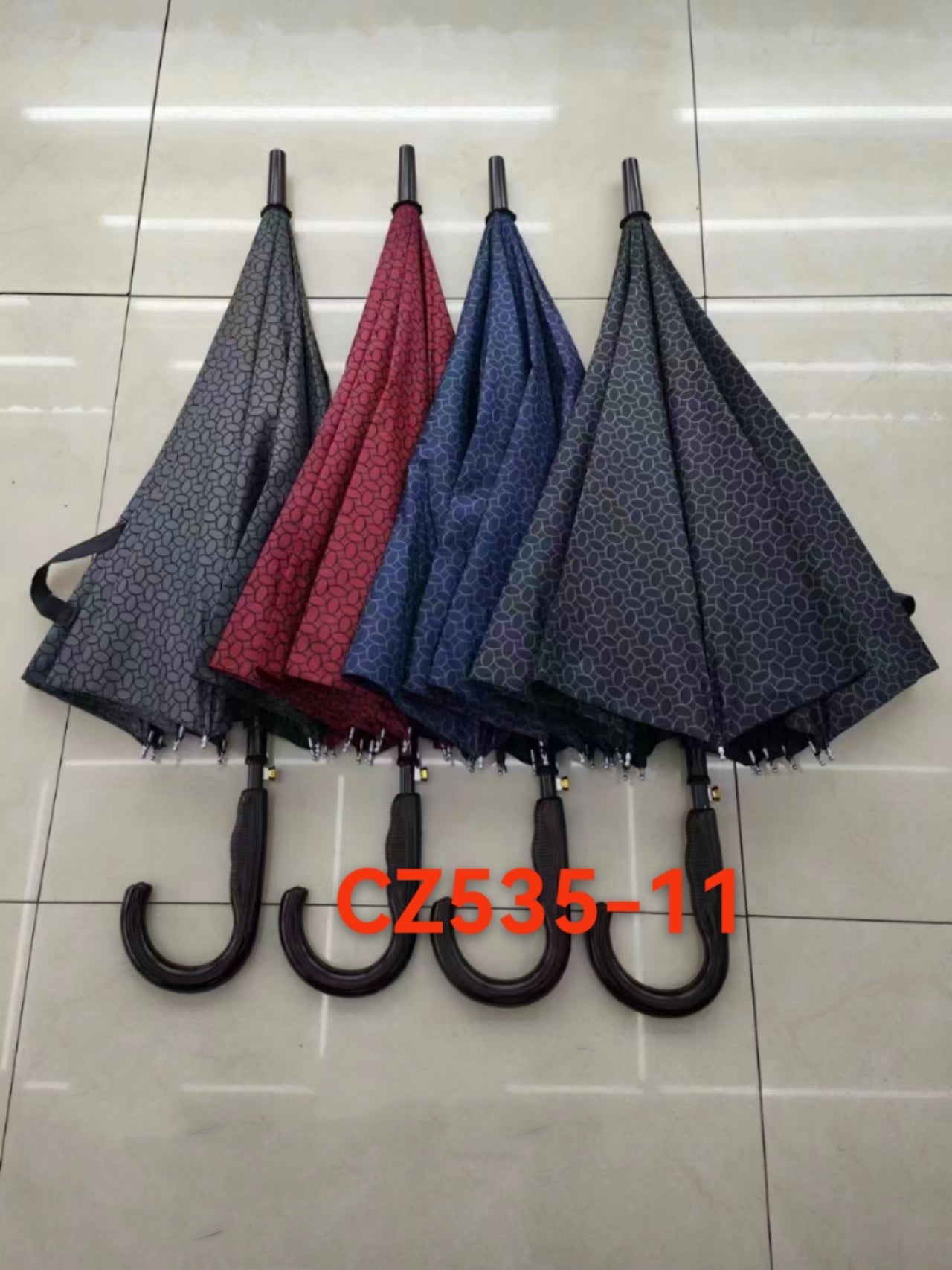 LOT DE 12 - Parapluie motif fleur de cercle