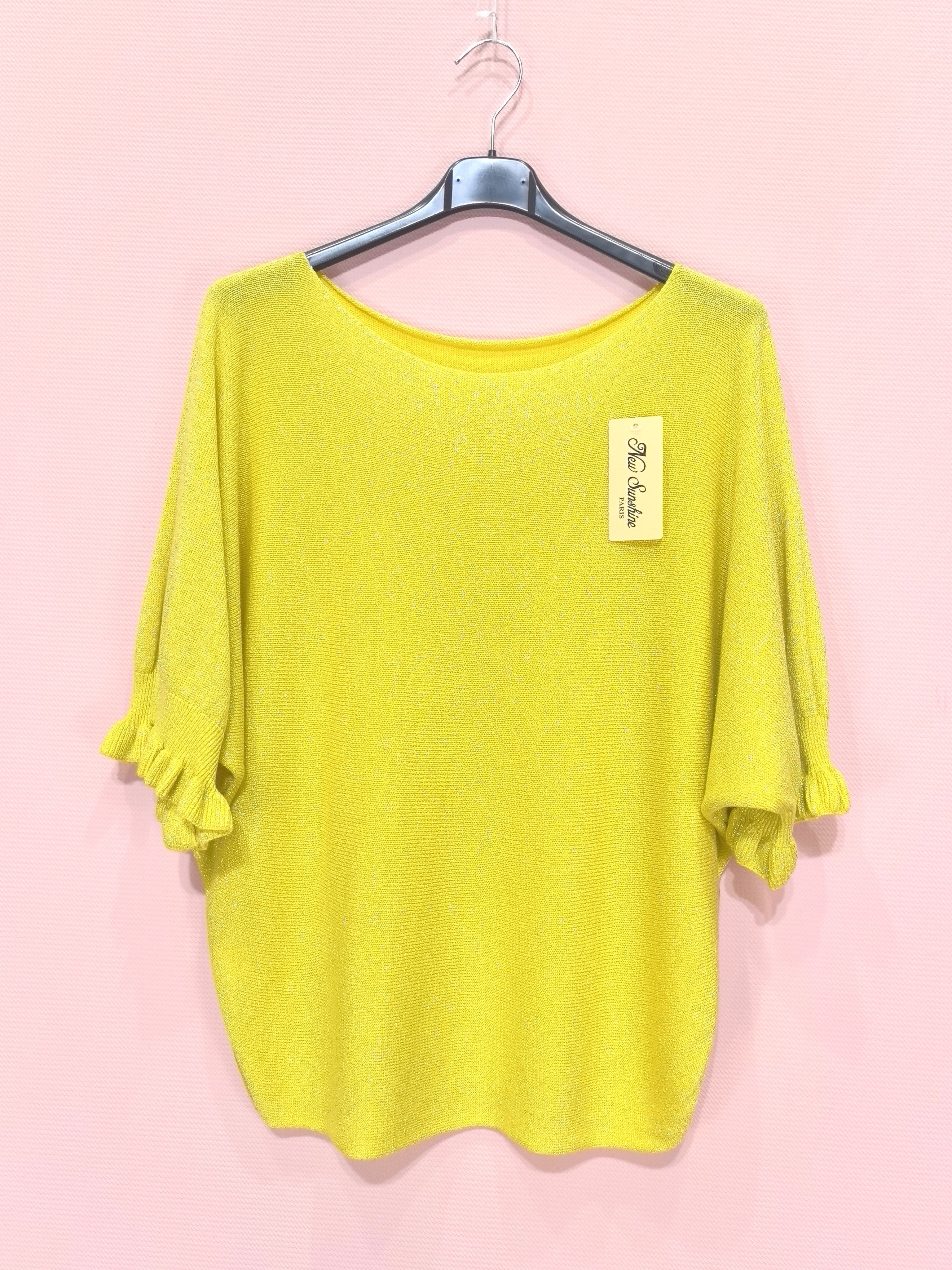 Pull Brillant Manches Courtes (x8)