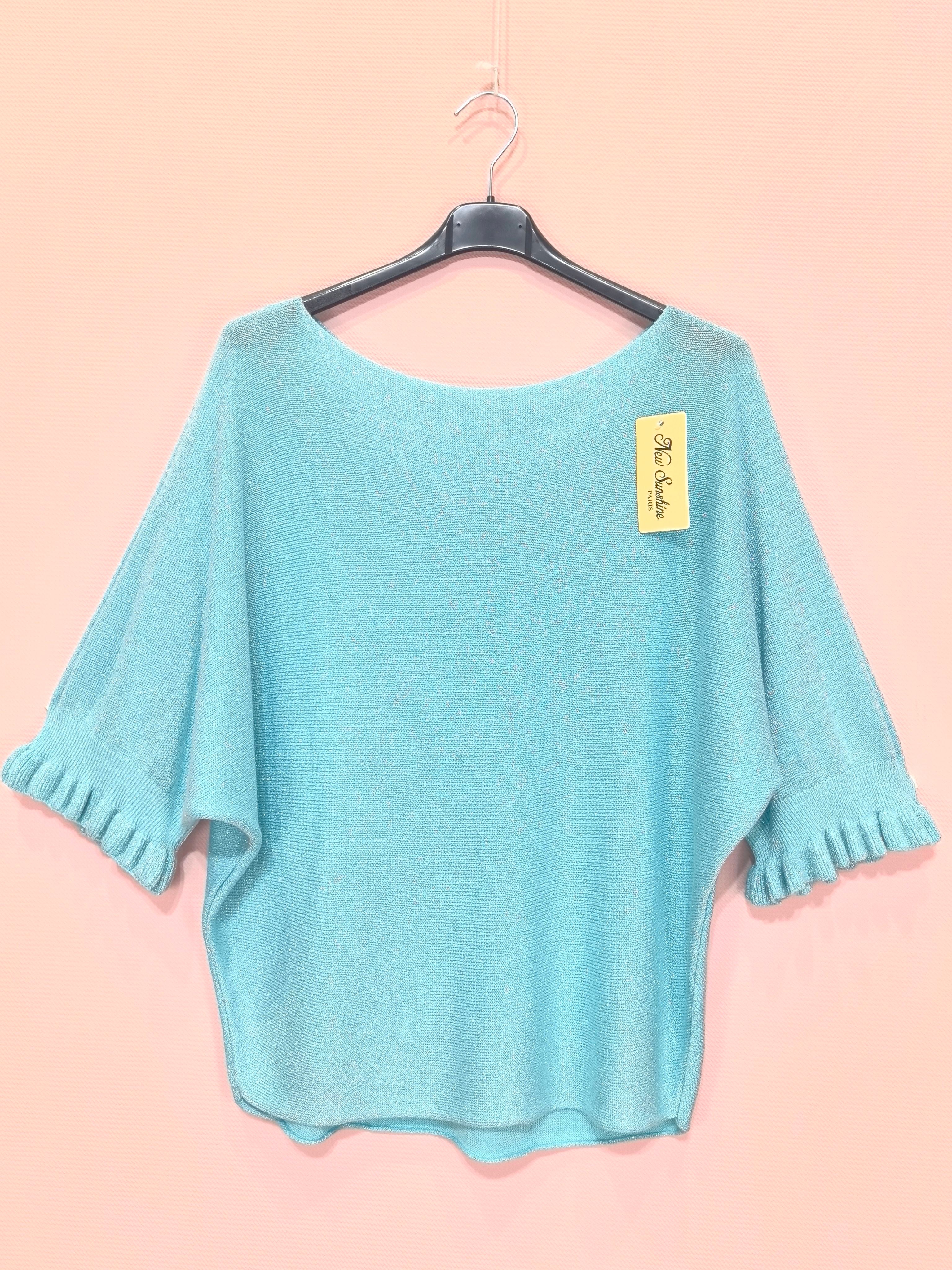 Pull Brillant Manches Courtes (x8)