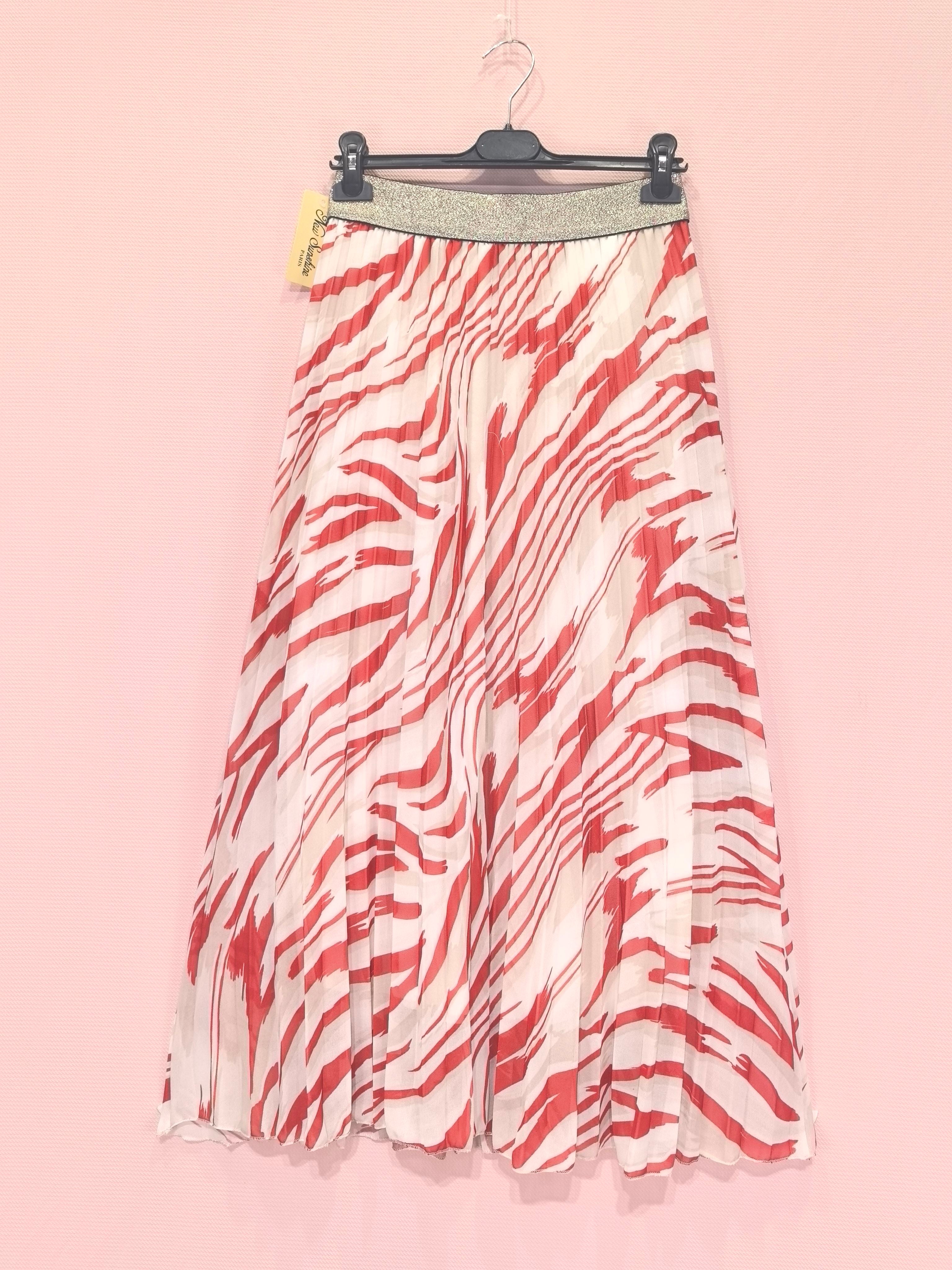 Jupe plissée imprimée (x6)