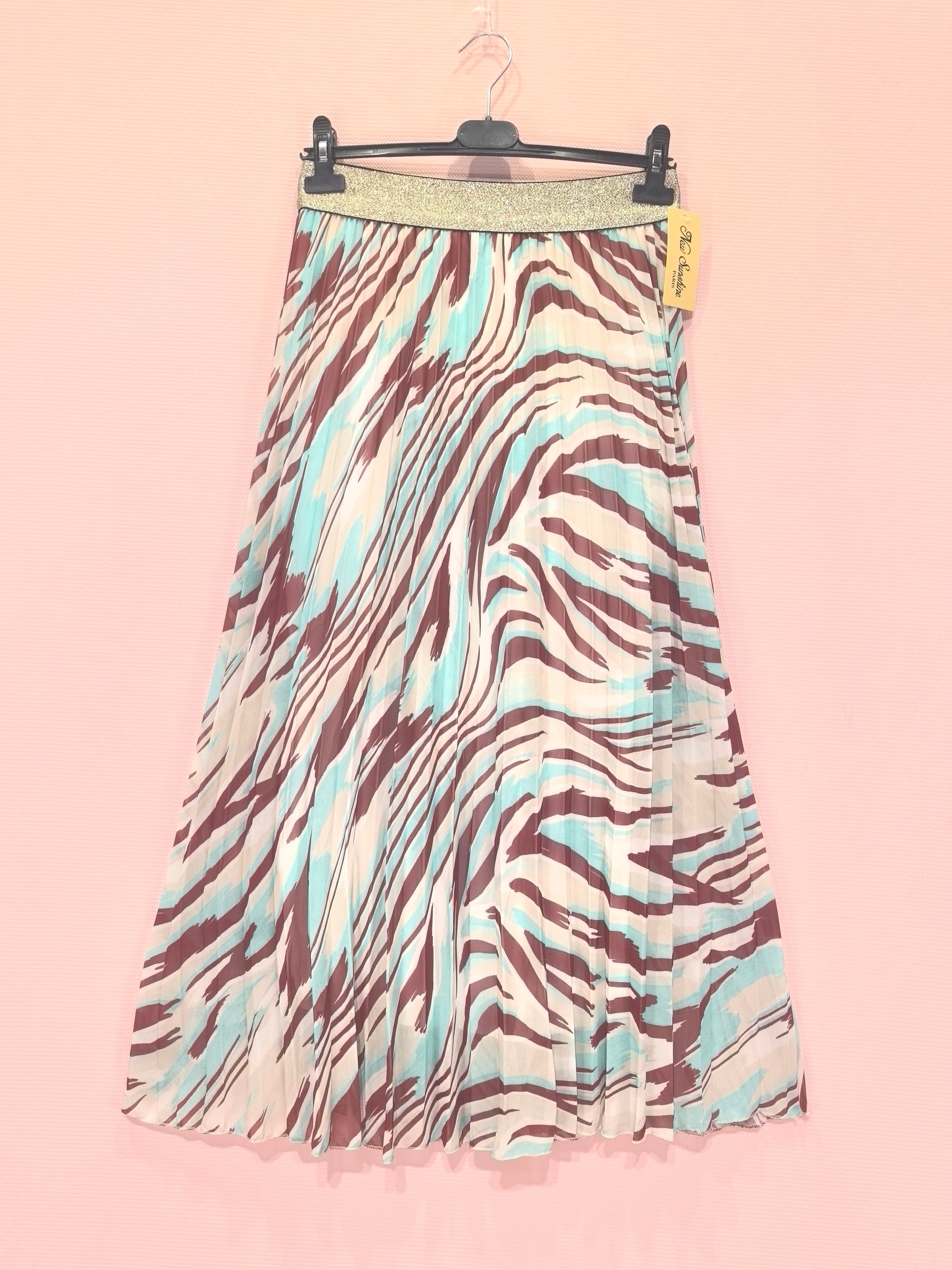 Jupe plissée imprimée (x6)