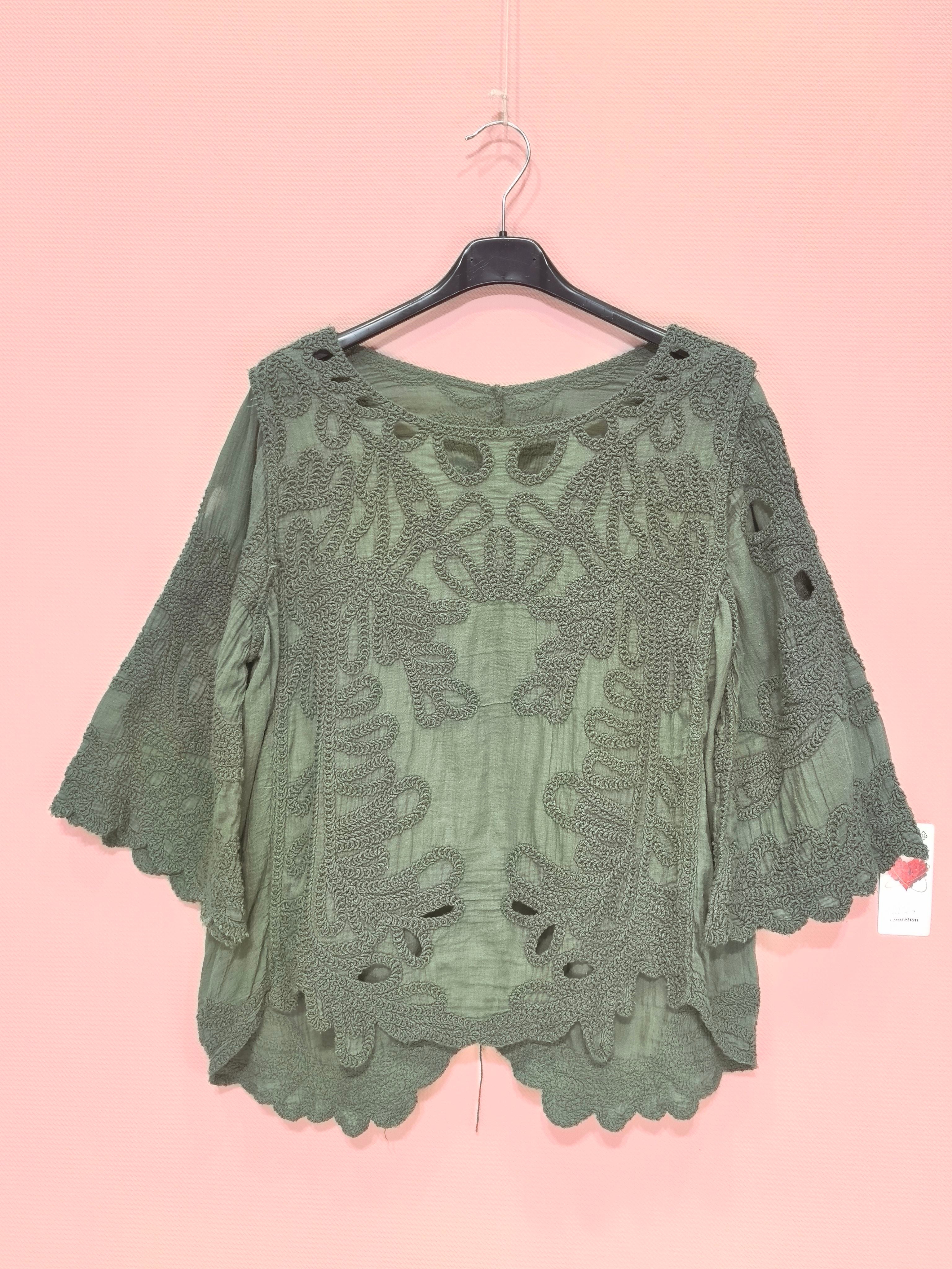 Blouse bohème brodée(x6)