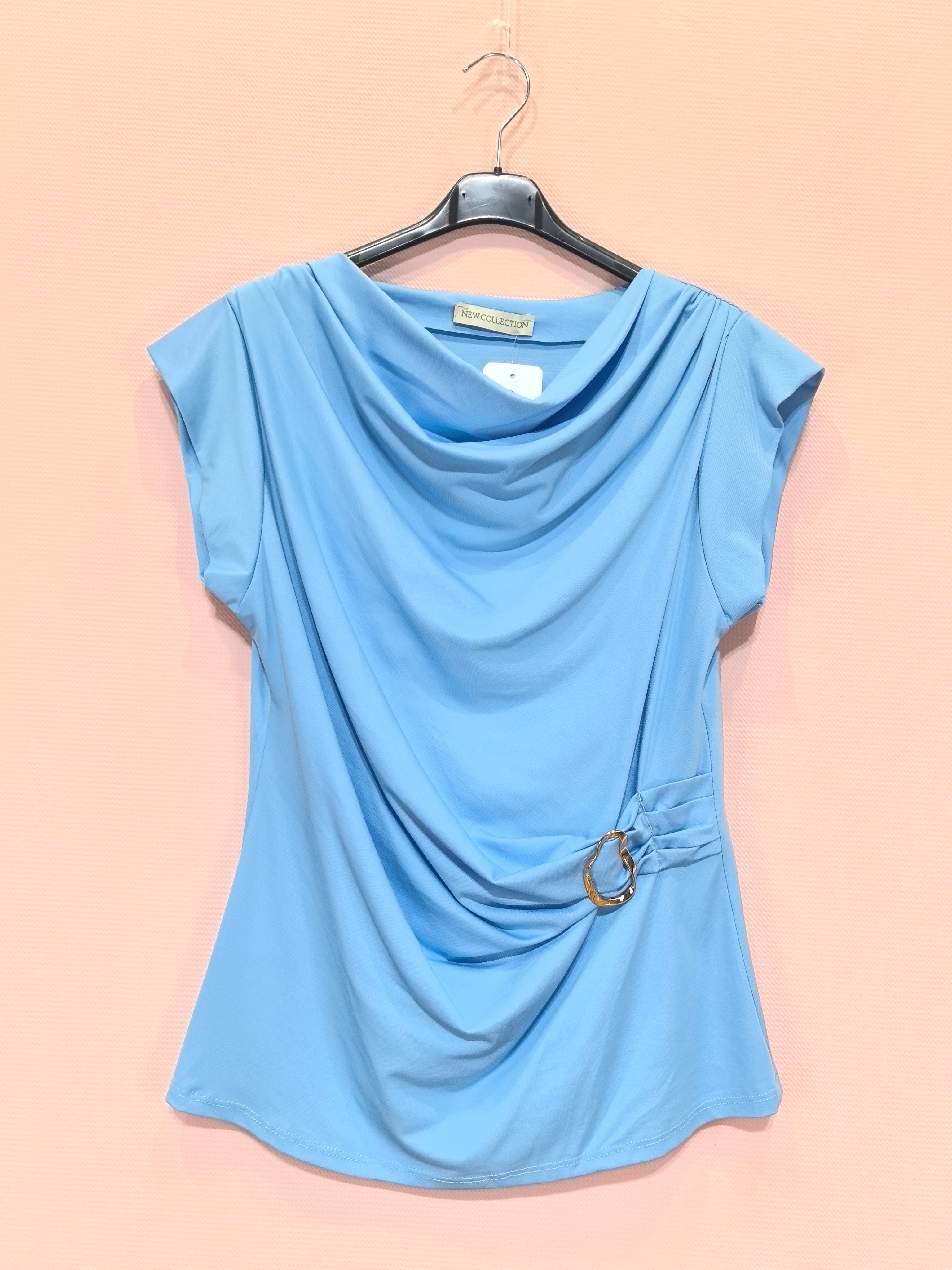 Top drapé avec boucle décorative(x8)