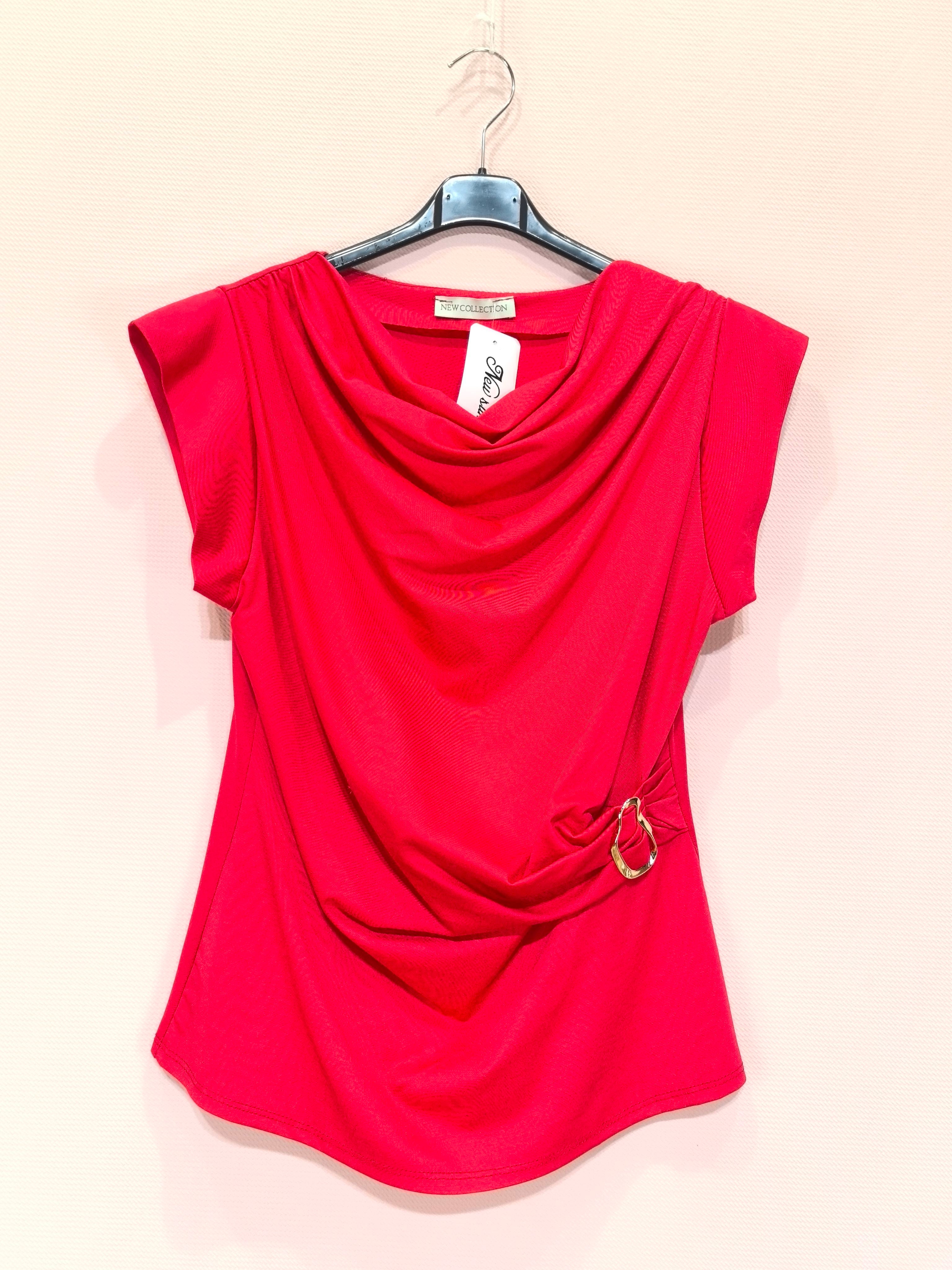 Top drapé avec boucle décorative(x8)