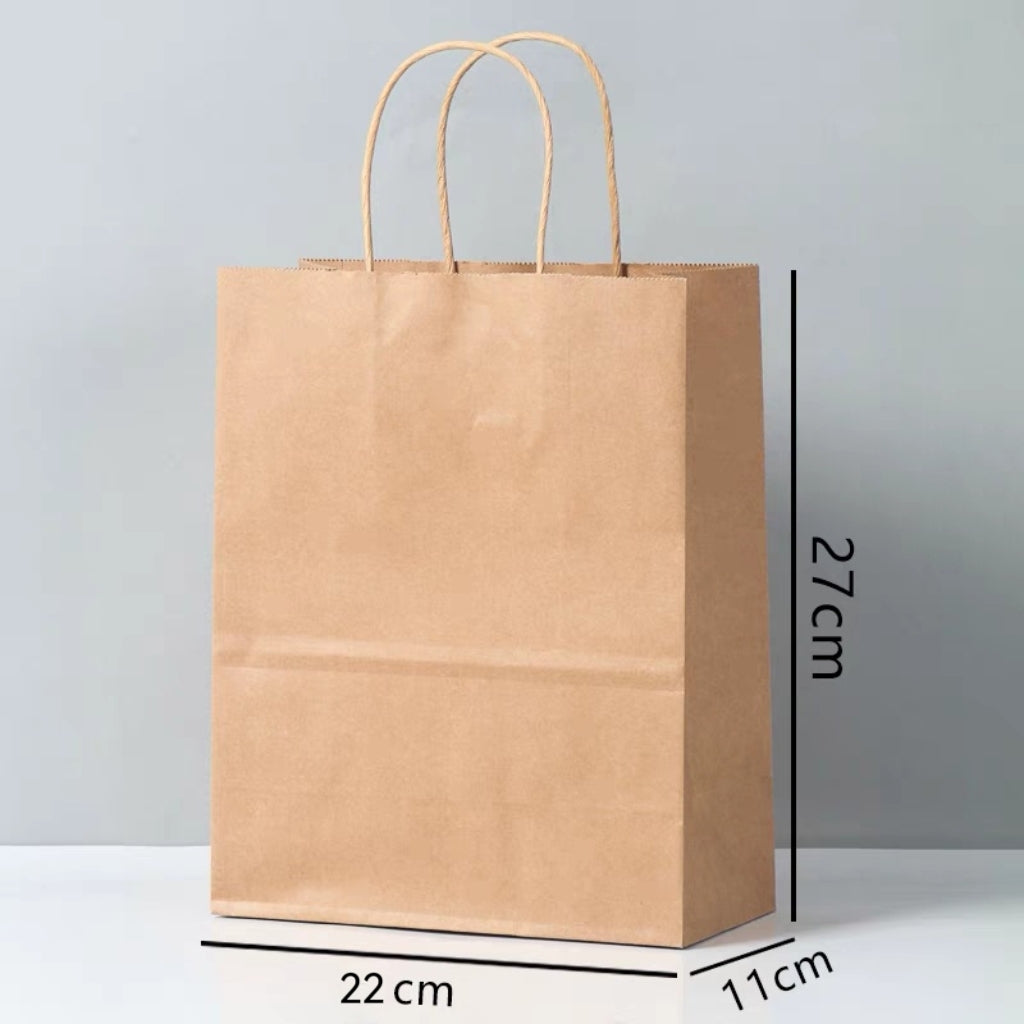 LOT DE 24 - Sacs kraft boutique (couleurs au choix)T22*11*27
